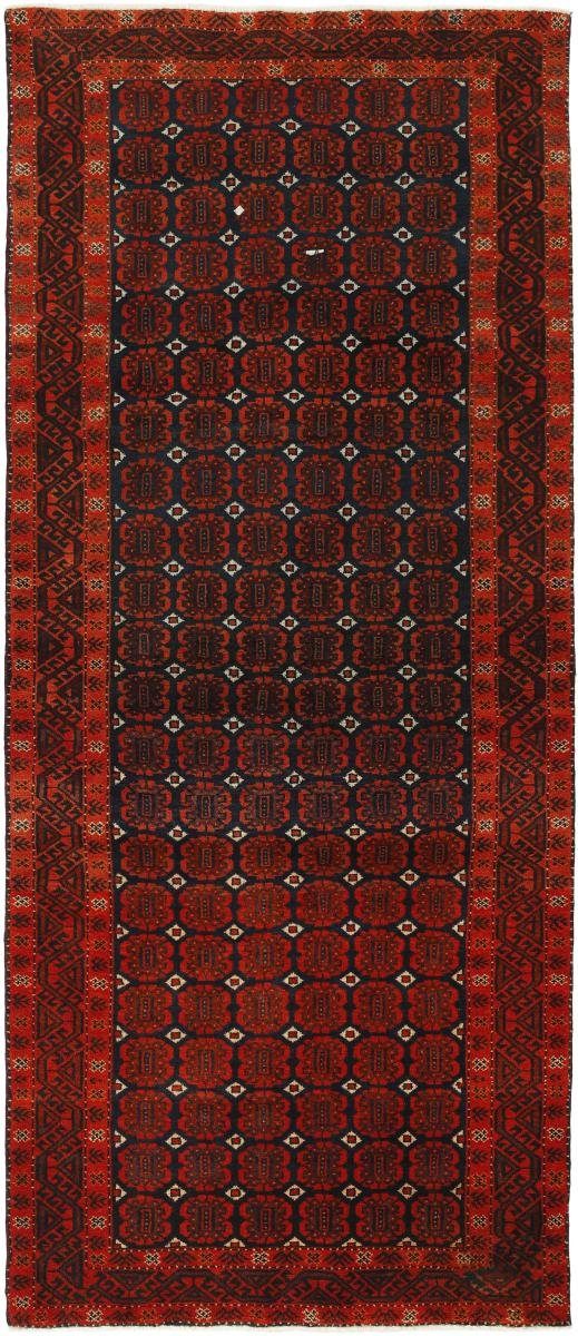 Orientteppich Belutsch 108x260 Handgeknüpfter Orientteppich / Perserteppich Läufer, Nain Trading, rechteckig, Höhe: 6 mm