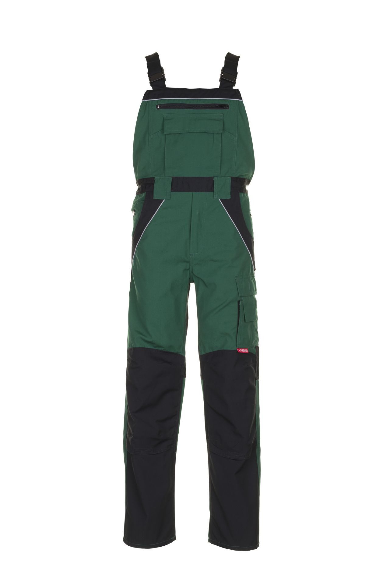 Planam Arbeitslatzhose PLANAM Herren Latzhose PLALINE Canvas Grün/Schwarz