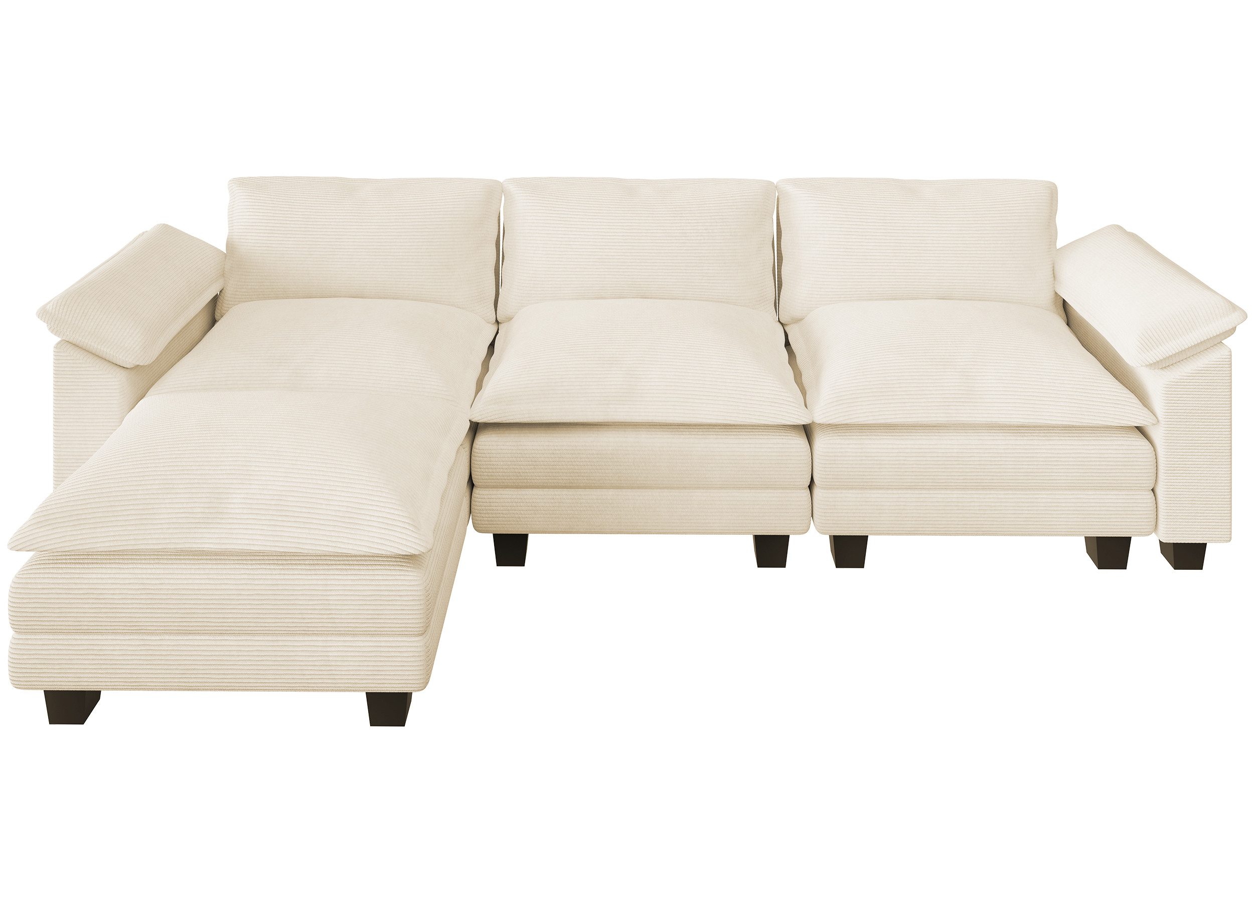 GUNJI Sofa Wohnzimmer L-förmiges Ecksofa Lampe günstig online kaufen