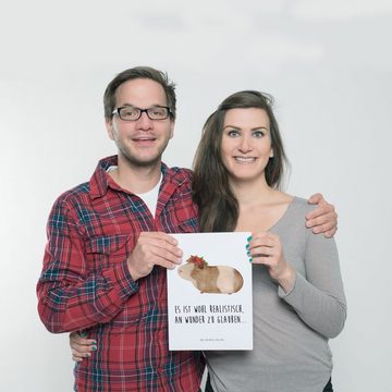 Mr. & Mrs. Panda Poster DIN A4 Meerschweinchen Weisheit - Weiß - Geschenk, Tiermotive, Gute L, Meerschweinchen weise (1 St), Designvielfalt