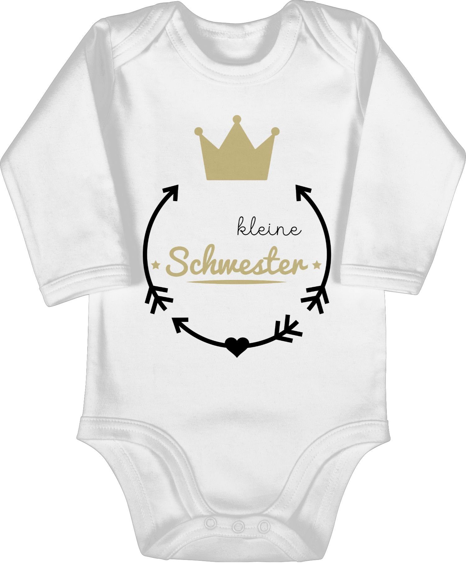 Shirtracer Shirtbody Kleine Schwester Kleine Schwester, Ein Langarm Baby- Body gehört zu jeder Baby Erstausstattung