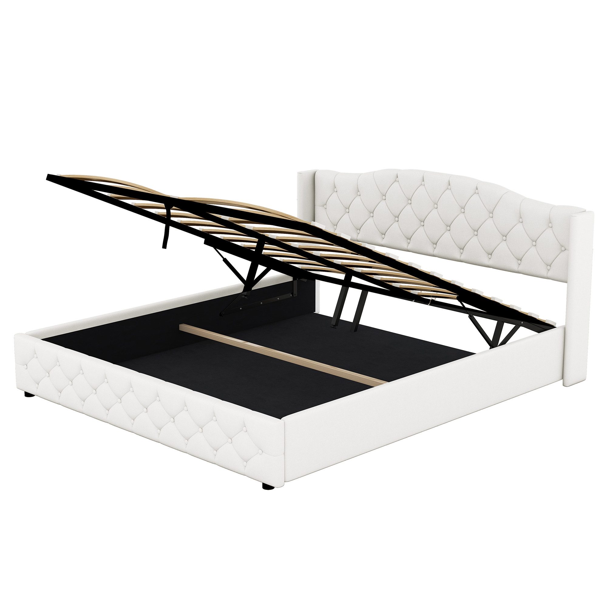 SOFTWEARY Polsterbett (Doppelbett mit Lattenrost und günstig online kaufen