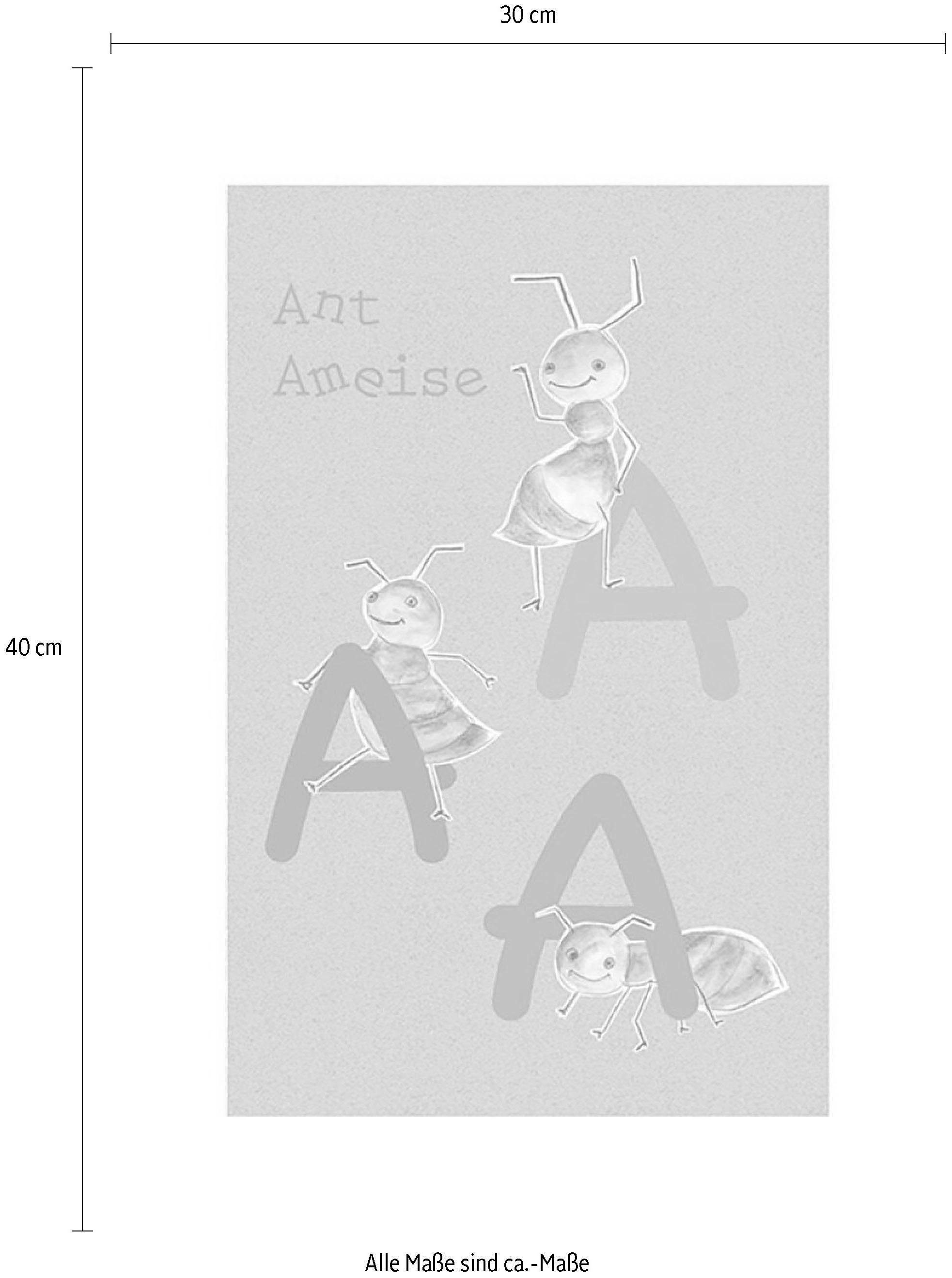 Animal A, (1 Komar Buchstaben ABC Kinderzimmer, St), Poster Schlafzimmer, Wohnzimmer