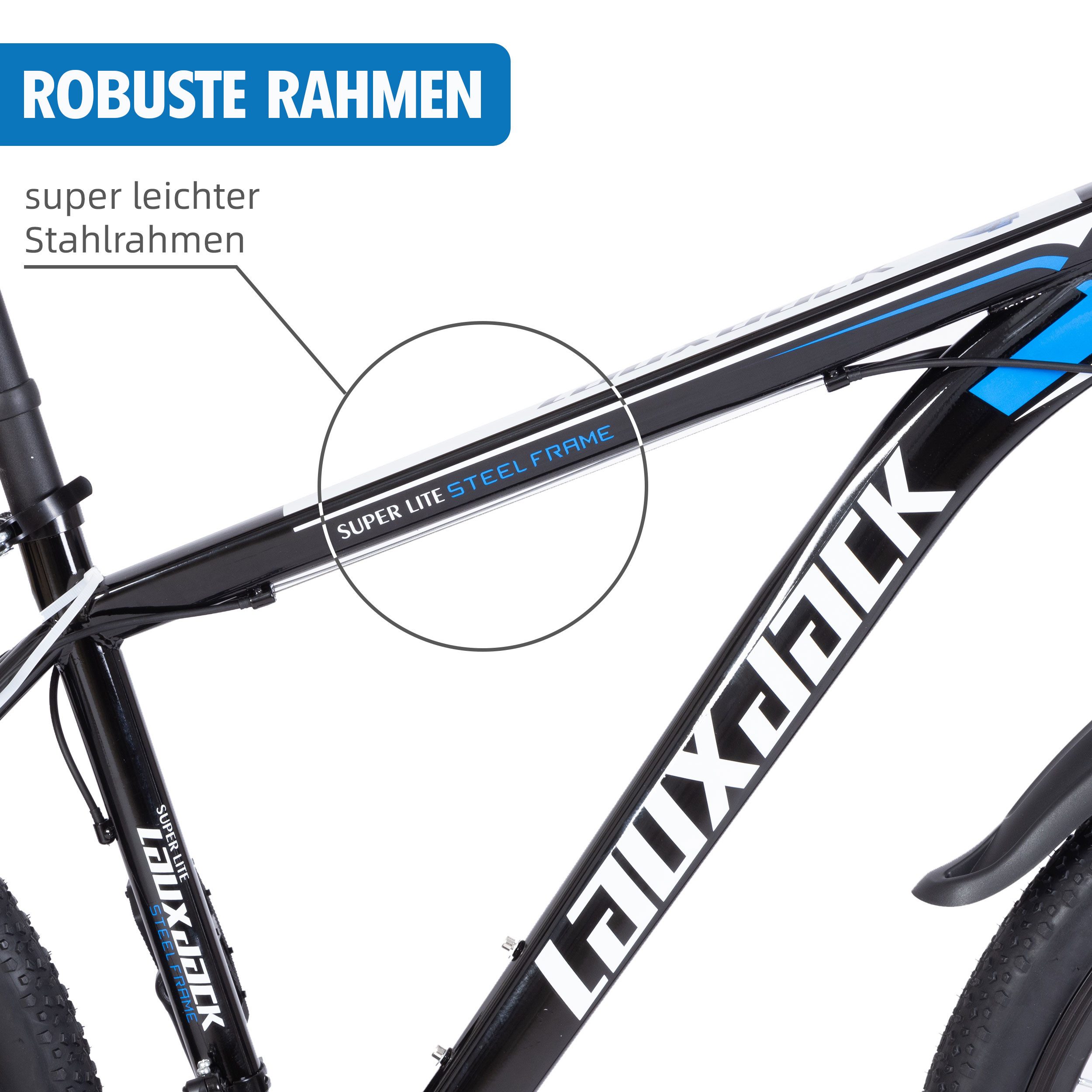 Thumbnail - Vankel Mountainbike 26/28 Zoll Hardteil Fahhrad, für Damen und Herren, Shimano Schaltwerk, 21 Gang, Kettenschaltung, MTB...