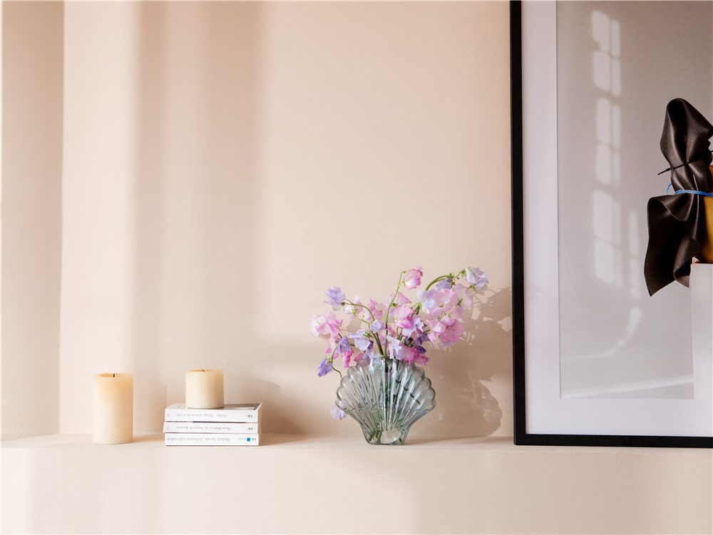 DOIY Dekovase Seashell Muschel (Glas, 1 St., transparent), ca. 17 x 7 cm, Höhe 20 cm