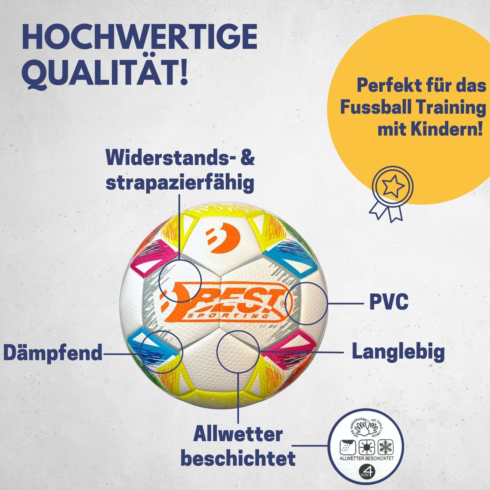 Best Sporting Spielball Fußball "SPIRIT"