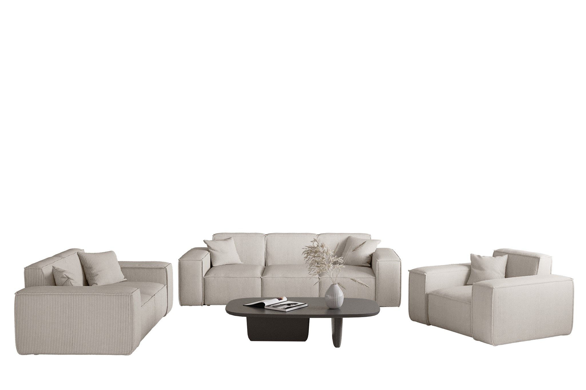 Fun Möbel Polstergarnitur Sofaset Designersofa CELES günstig online kaufen