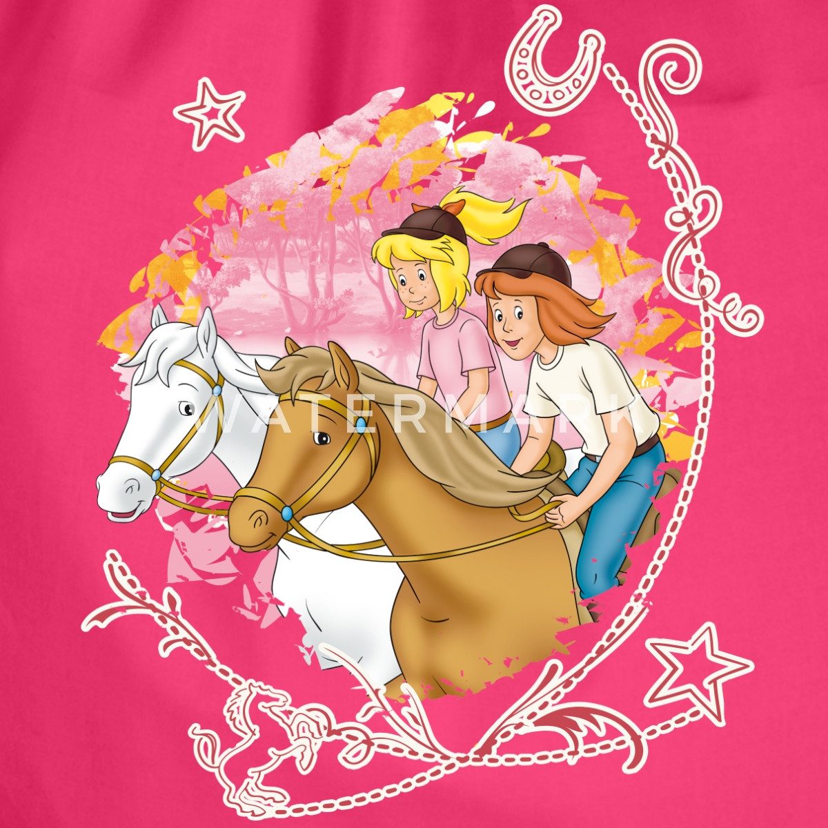 Spreadshirt Turnbeutel Bibi Und Tina Wettreiten günstig online kaufen