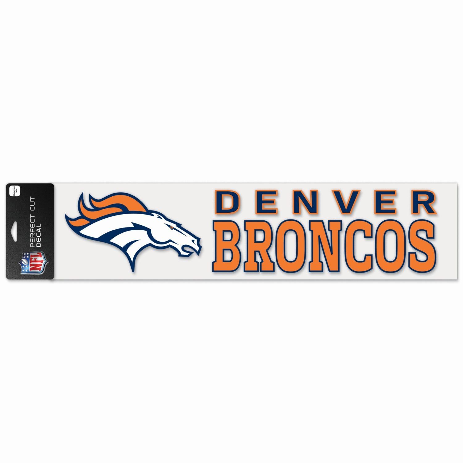 WinCraft Wanddekoobjekt Perfect Cut XXL 10x40cm Aufkleber NFL Teams Denver Broncos