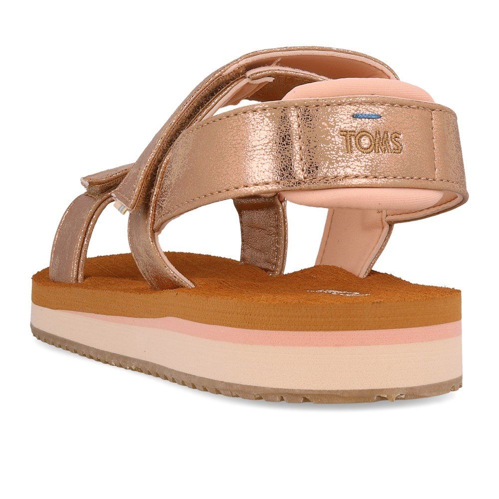 TOMS TOMS Ray Natural Champagne Shimmer Synthetic EUR 36.5 Sandale