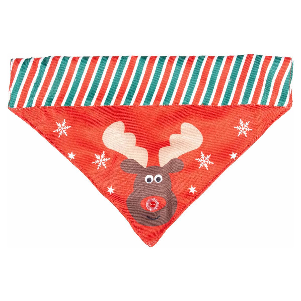 DUVO+ Tier-Halstuch Xmas Flash LED Bandana rot