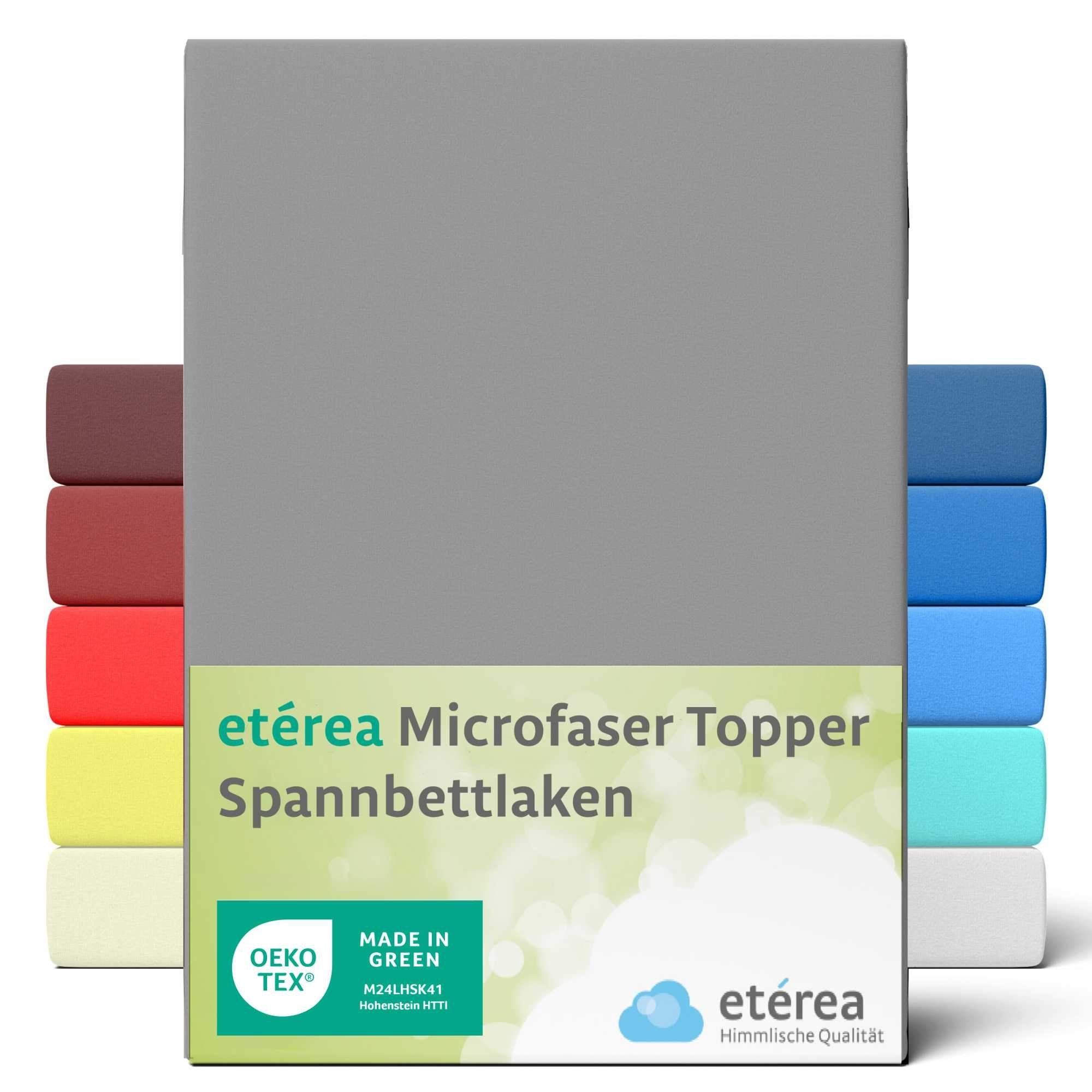 Spannbettlaken etérea Microfaser Topper Spannbettlaken, etérea Himmlische Qualität, Microfaser, Gummizug: rundum, (1 Stück)