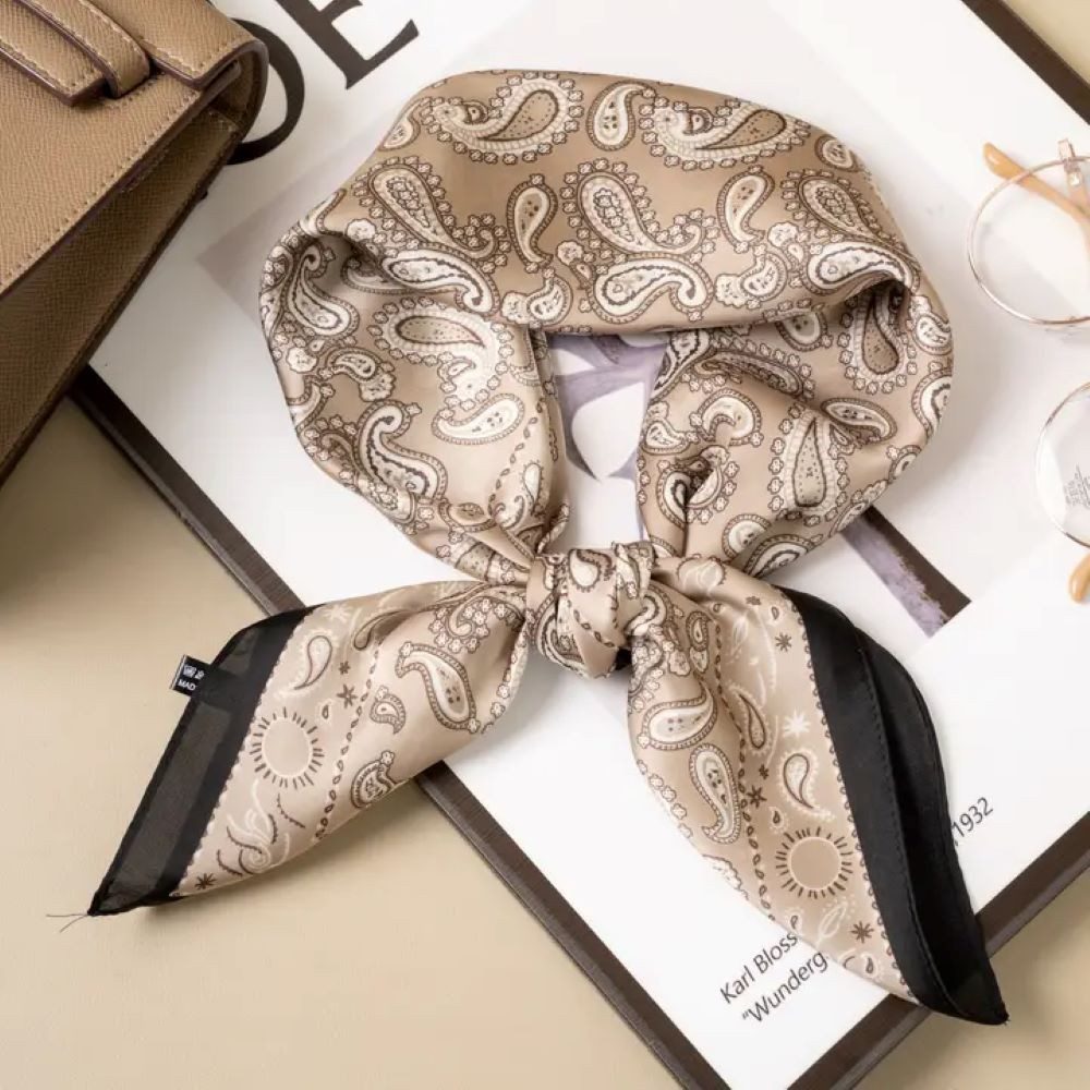 Goodman Design Multifunktionstuch Elegantes Halstuch mit Paisley-Muster – 70 × 70 cm, Perfekte Ergänzung für elegante und alltägliche Outfits