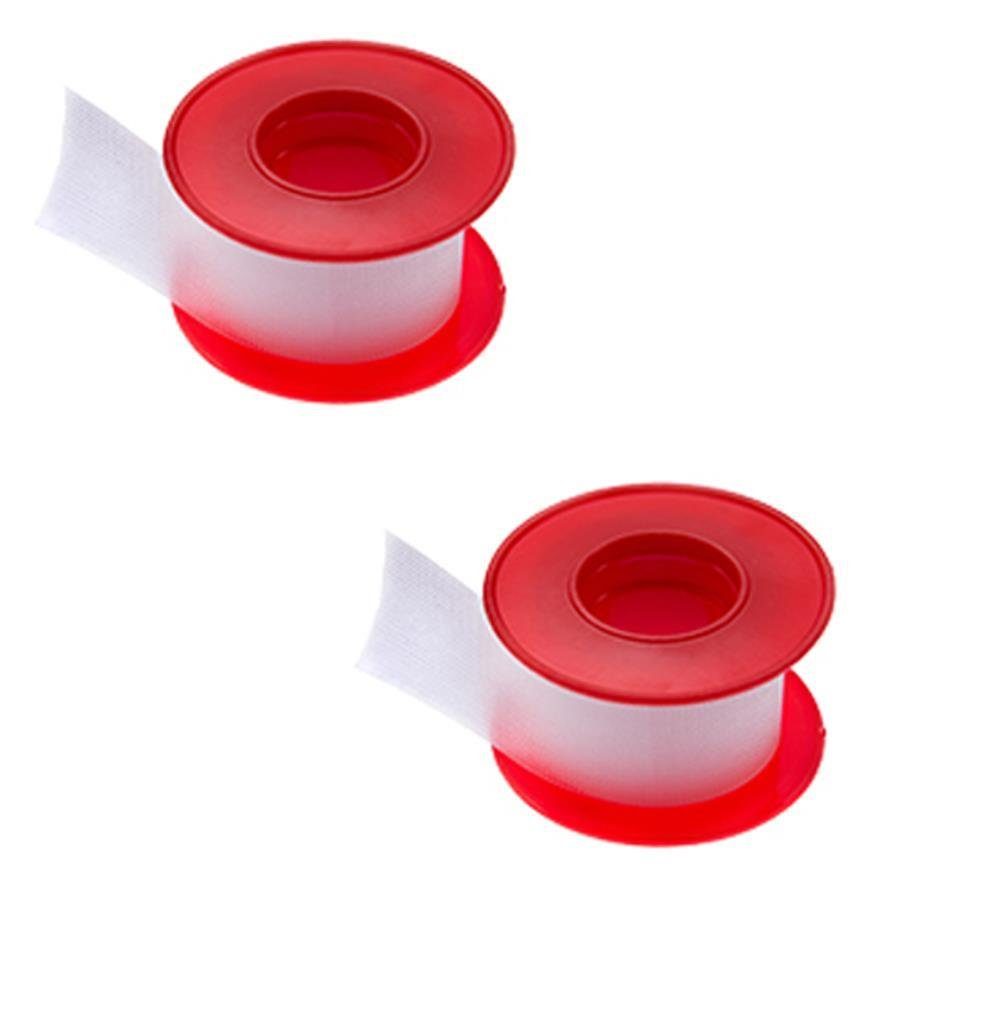 varivendo Fixierpflaster Rollenpflaster transparent 2 Stück 25mm x 5m + Notizblock (Rollen, 2-St., Rollenpflaster) Verbandrolle Rollenverband Heftpflaster Seidenpflaster