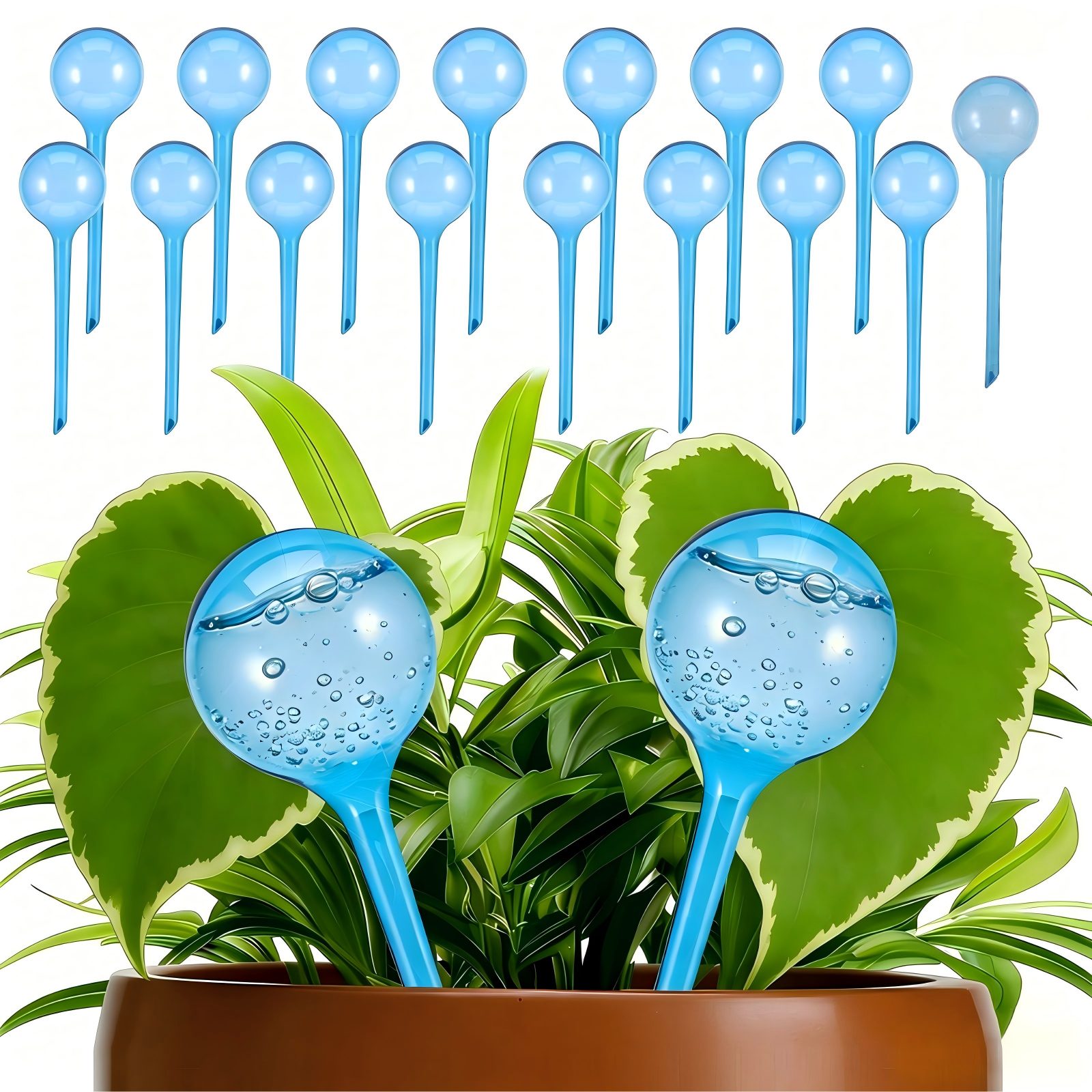 BlingBin Bewässerungskugel 8 Stück automatische Bewässerungssystem Wasserkugel-Bewässerungsgerät, Topfpflanzen Selbstbewässerung PVC Bewässerung-Kugeln Wasserspender
