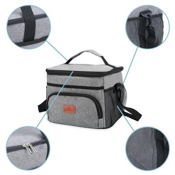 Intirilife Thermobehälter, Oxford Gewebe, (Tragbare Kühltasche mit Volumen 15 Liter, 1-tlg), Transportieren von Lebensmittel Lunchtasche Thermotasche Isoliertasche