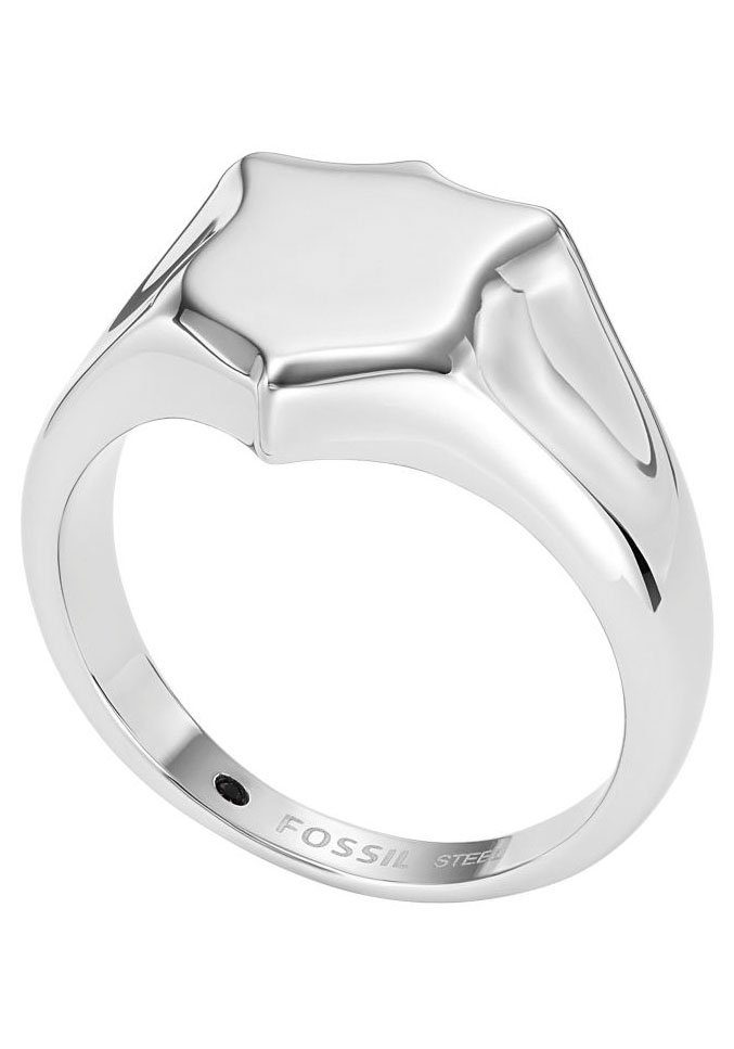 Fossil Fingerring Schmuck Geschenk Edelstahl Ring HERITAGE