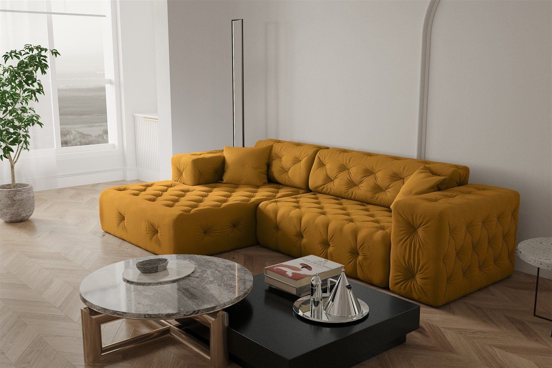 Fun Möbel Ecksofa Ecksofa Designersofa CHANTAL günstig online kaufen