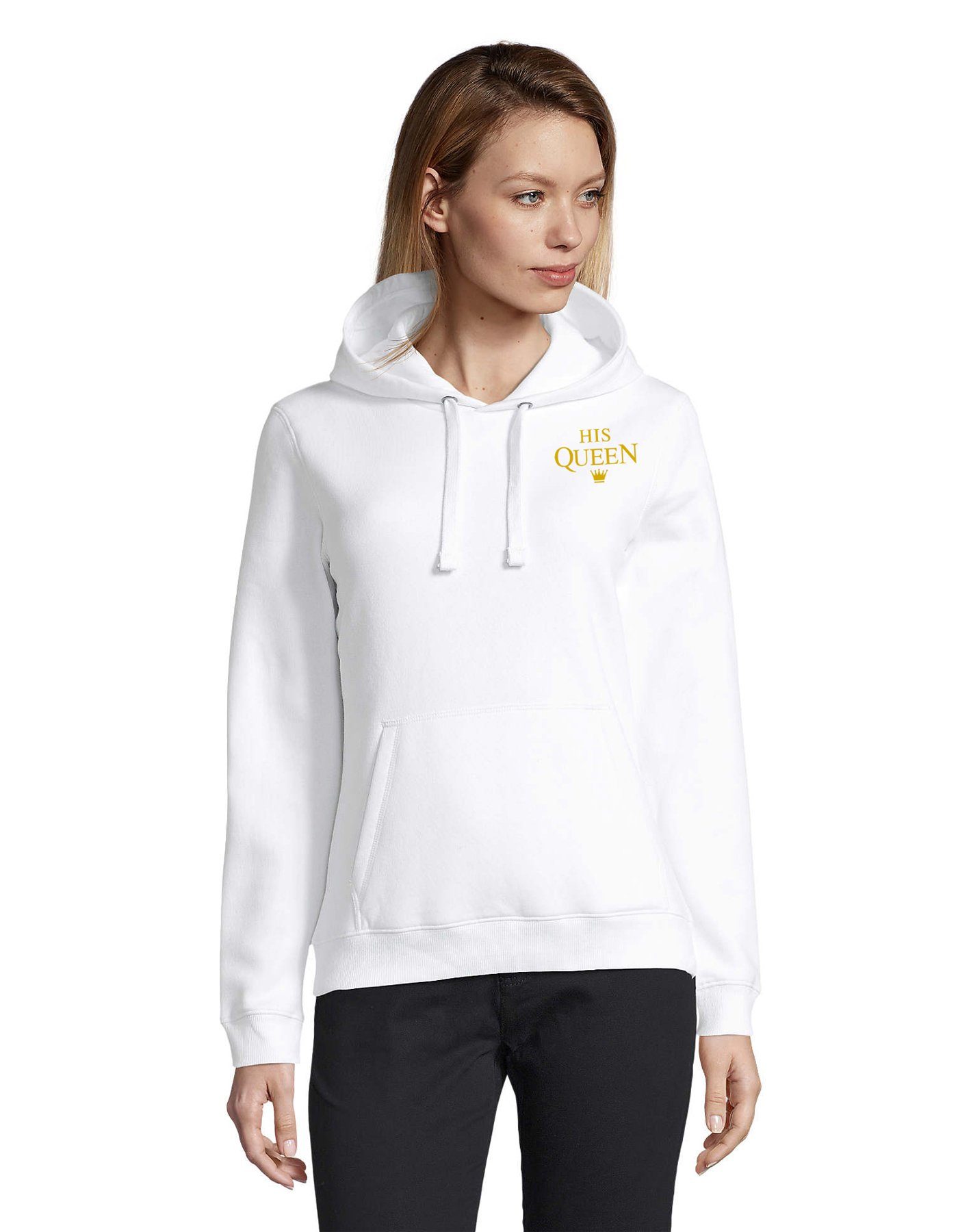 Hoodie Unisex Paar Pärchen Pullover The King His Queen Valentin Bff Friends