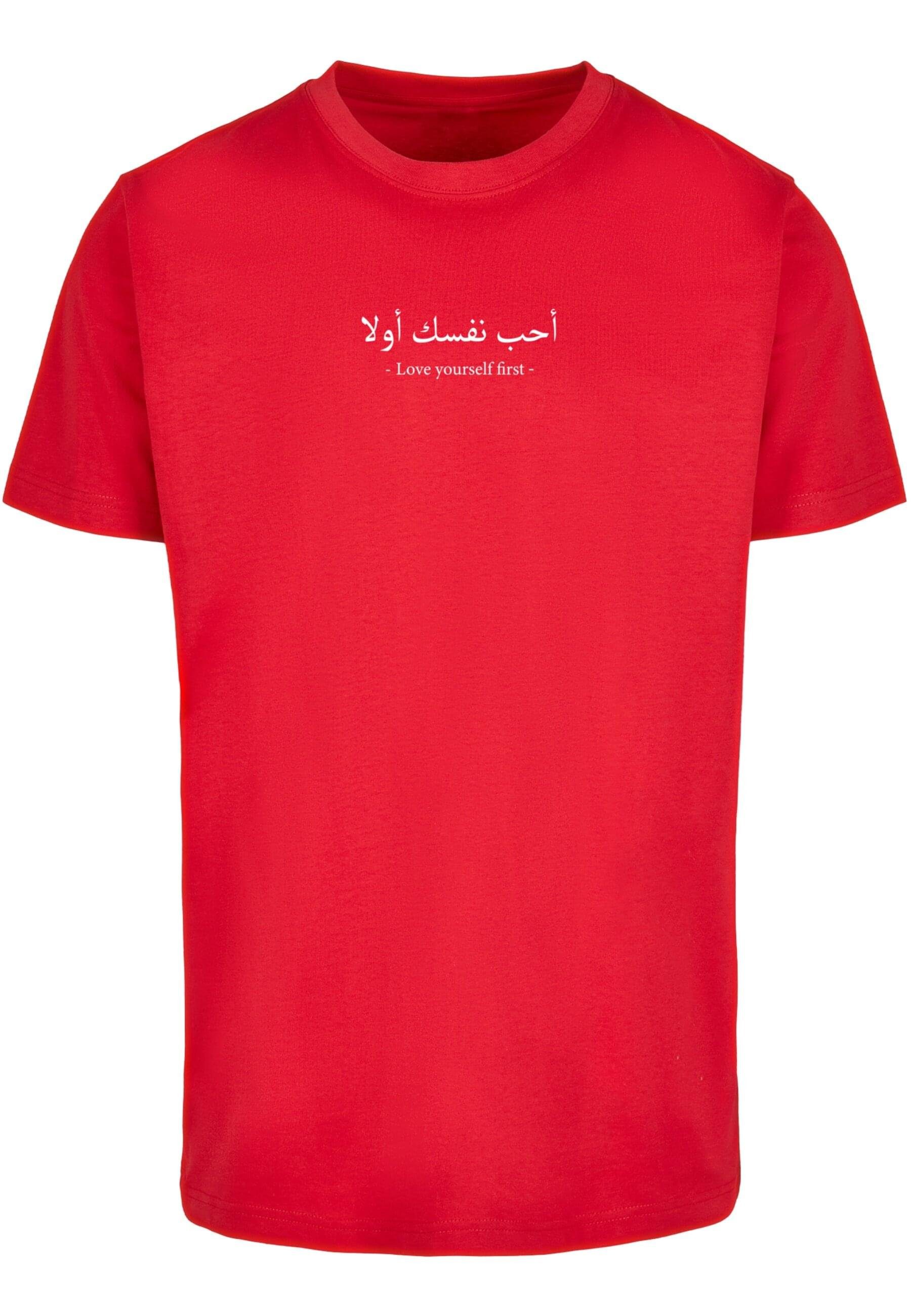 T-Shirt First Neck (1-tlg) Herren Yourself T-Shirt Love Merchcode Round