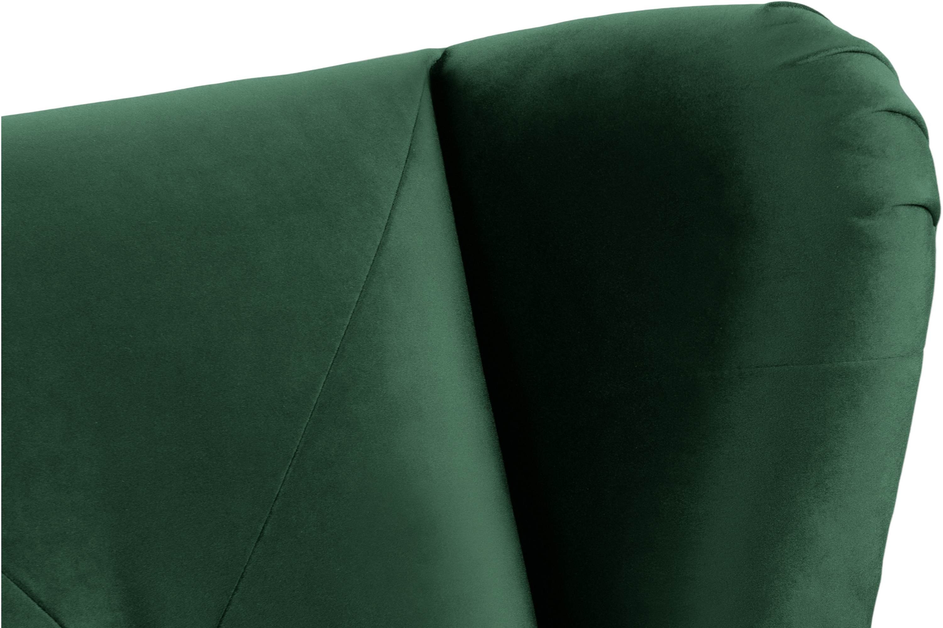 3 Konsimo im wasserabweisender MIRO dunkelgrün Oberstoff, Sofa Sofa bequemer | Schaumstoff dunkelgrün Sitzer, Sitz