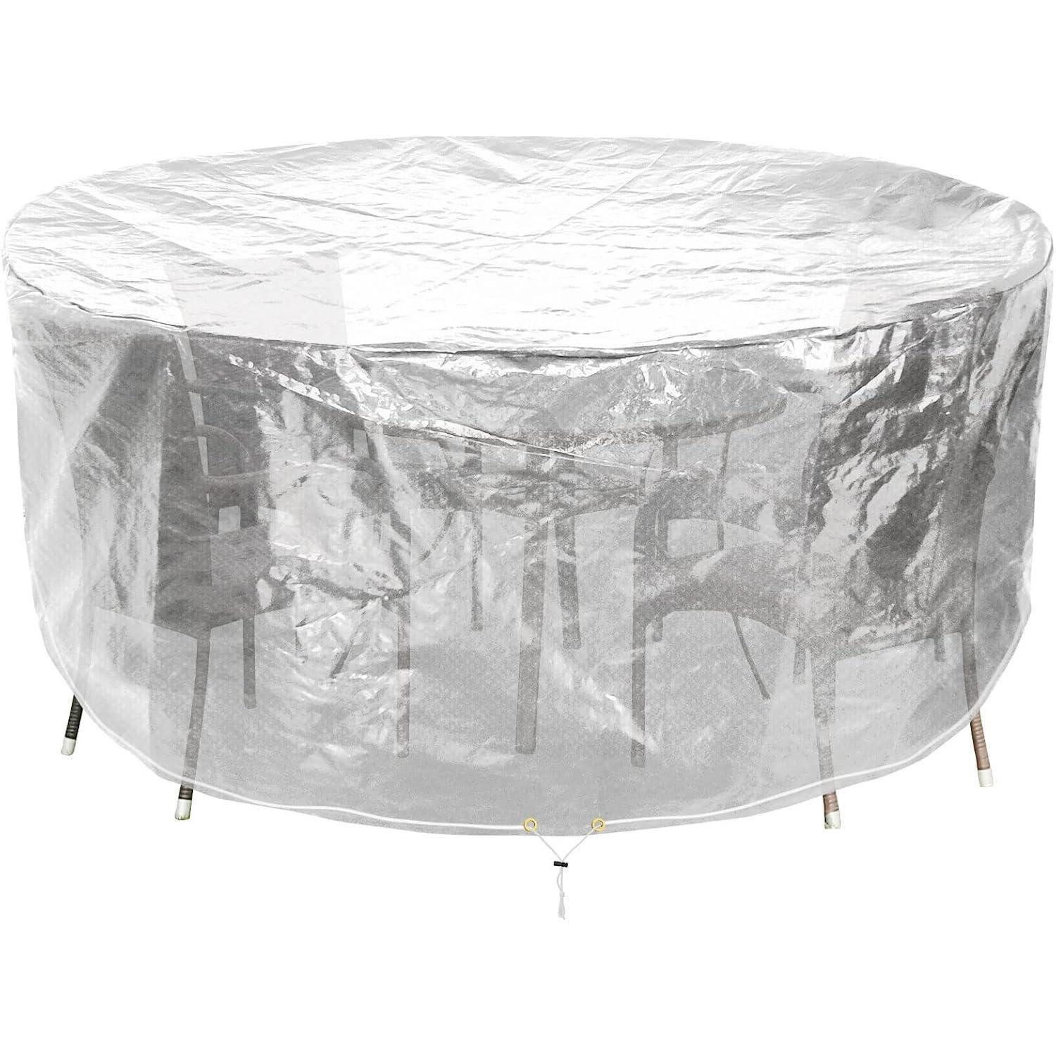 LuxusKollektion Gartenmöbel-Schutzhülle Gartentischabdeckung Polyethylen 130x71cm Transparent