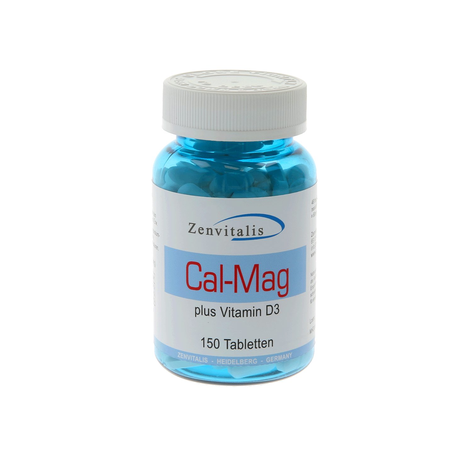 Zenvitalis Calcium-Magnesium 100 Tabletten Tabletten, 1 er 100 St., 92 g, Zenvitalis Qualität; hergestellt in Deutschland