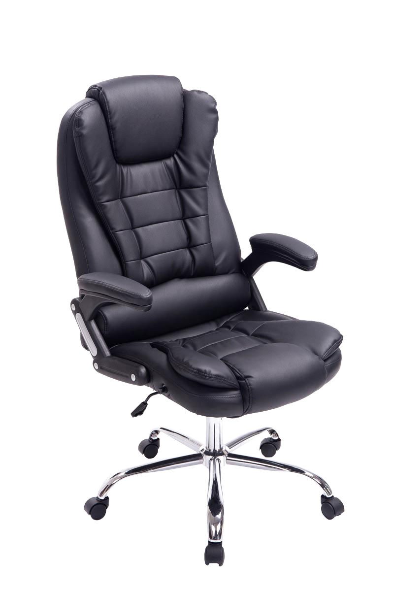 furnicato Bürostuhl Thor 113-123x69,5x78 cm schwarz (1 St)