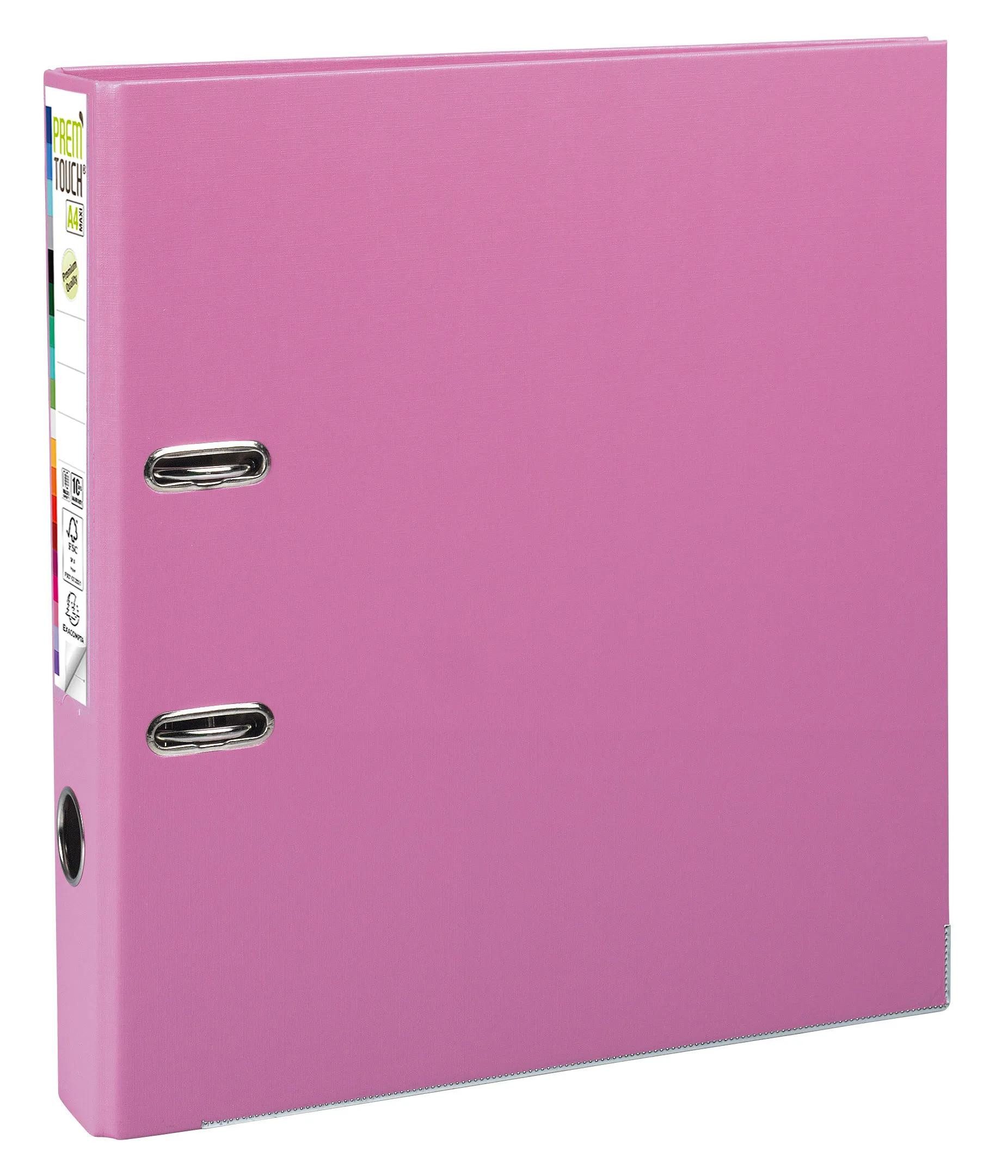 EXACOMPTA Aktenordner 10x Ordner Prem'Touch außen PP Rücken 50mm 32x30cm A4 Maxi Rosa 53155E, Ordner PP
