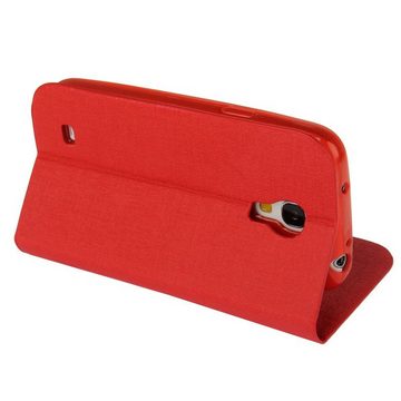 König Design Handyhülle Samsung Galaxy S4 Mini, Samsung Galaxy S4 Mini Handyhülle Backcover Rot