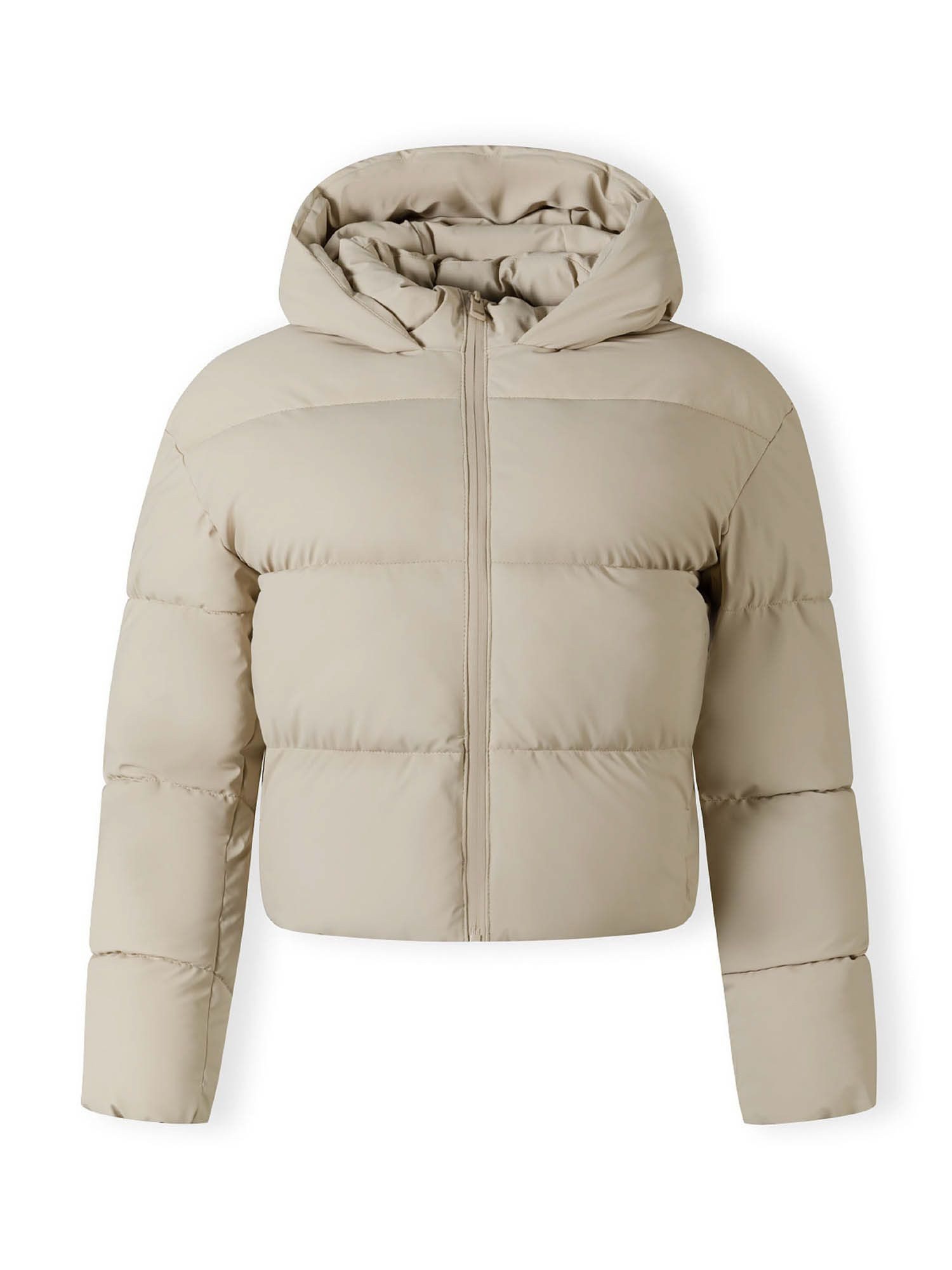 Winterjacke Kurze Steppjacke mit Kapuze, hohem Kragen, wasserabweisend (XS-XXL)