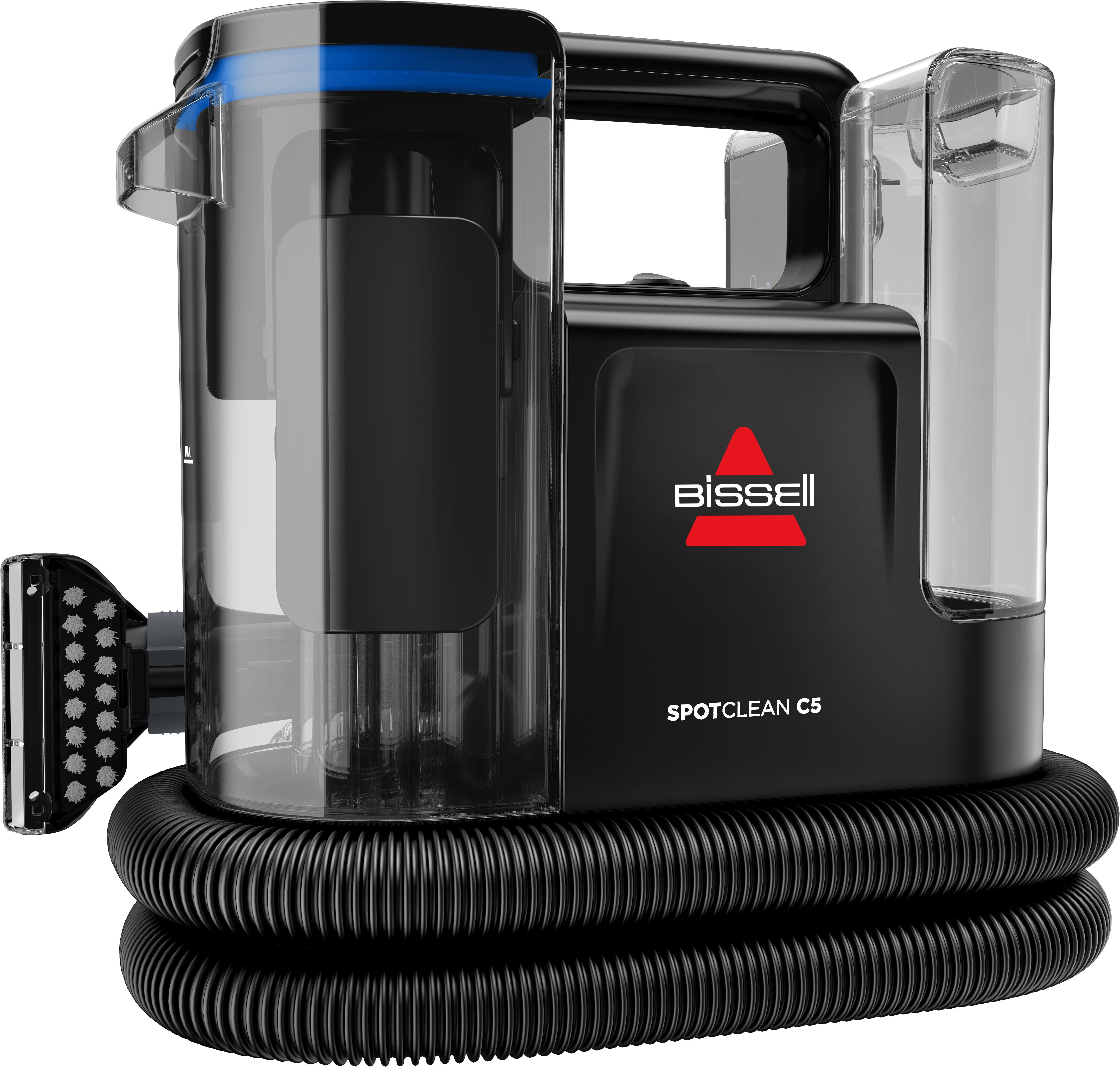 Bissell Wasch-Sauger 3928N, SpotClean C5 Select, leistungsstark, klein, Dual-Tank, 400 W, beutellos, >15kPa, Selbstreingung, reinigt Flecken auf Teppich, Polster, Autositz