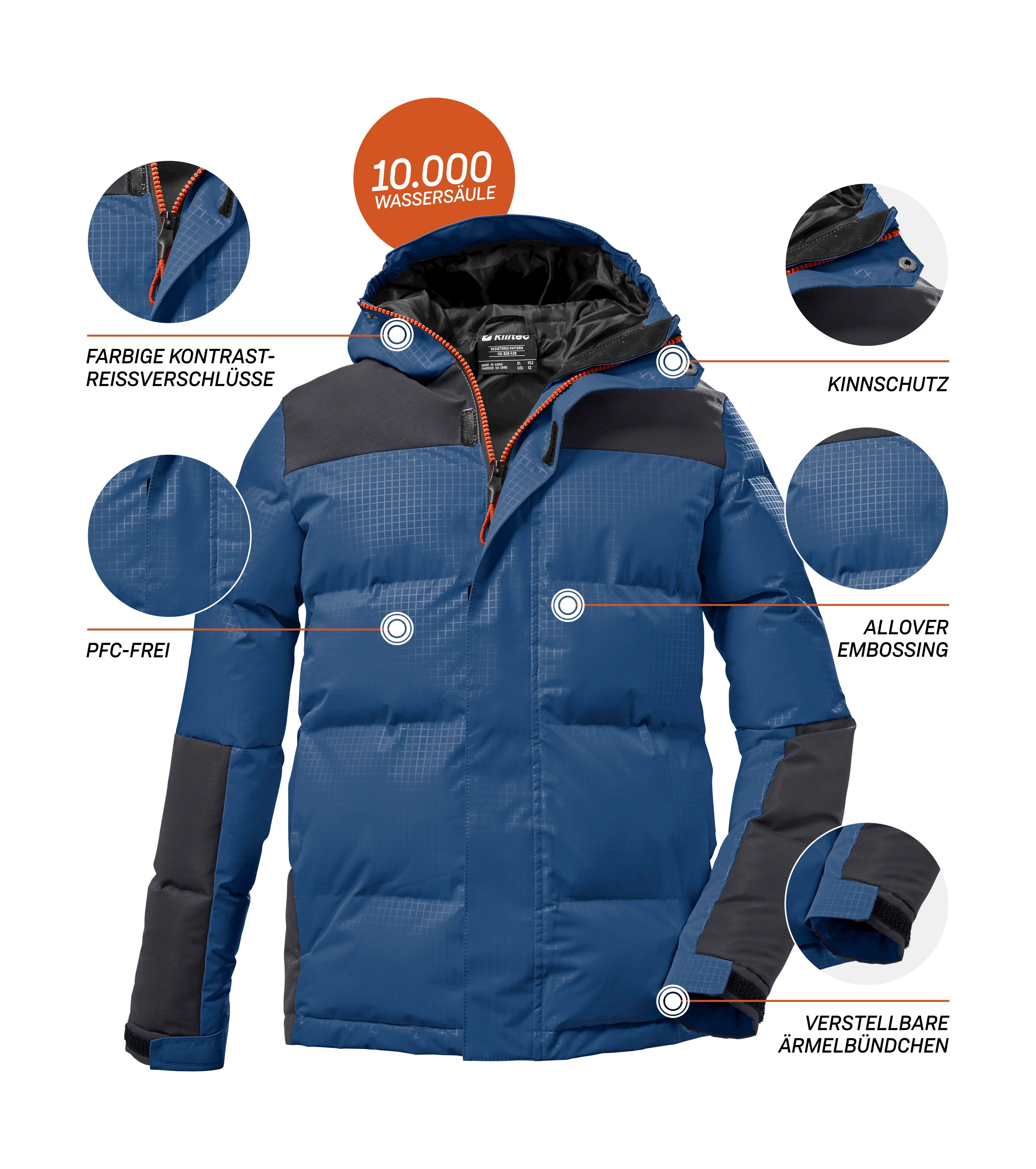 Killtec Steppjacke KOW 31 BYS QLTD JCKT Kinder Winterjacke, gefüttert, wind- und wasserabweisend, atmungsaktiv