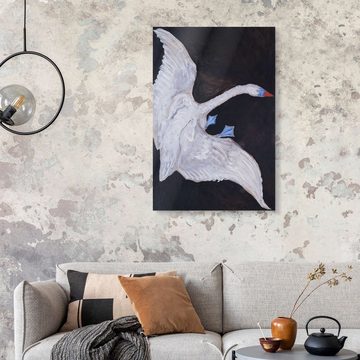 Posterlounge Acrylglasbild Hilma af Klint, The White Swan, Modern Malerei