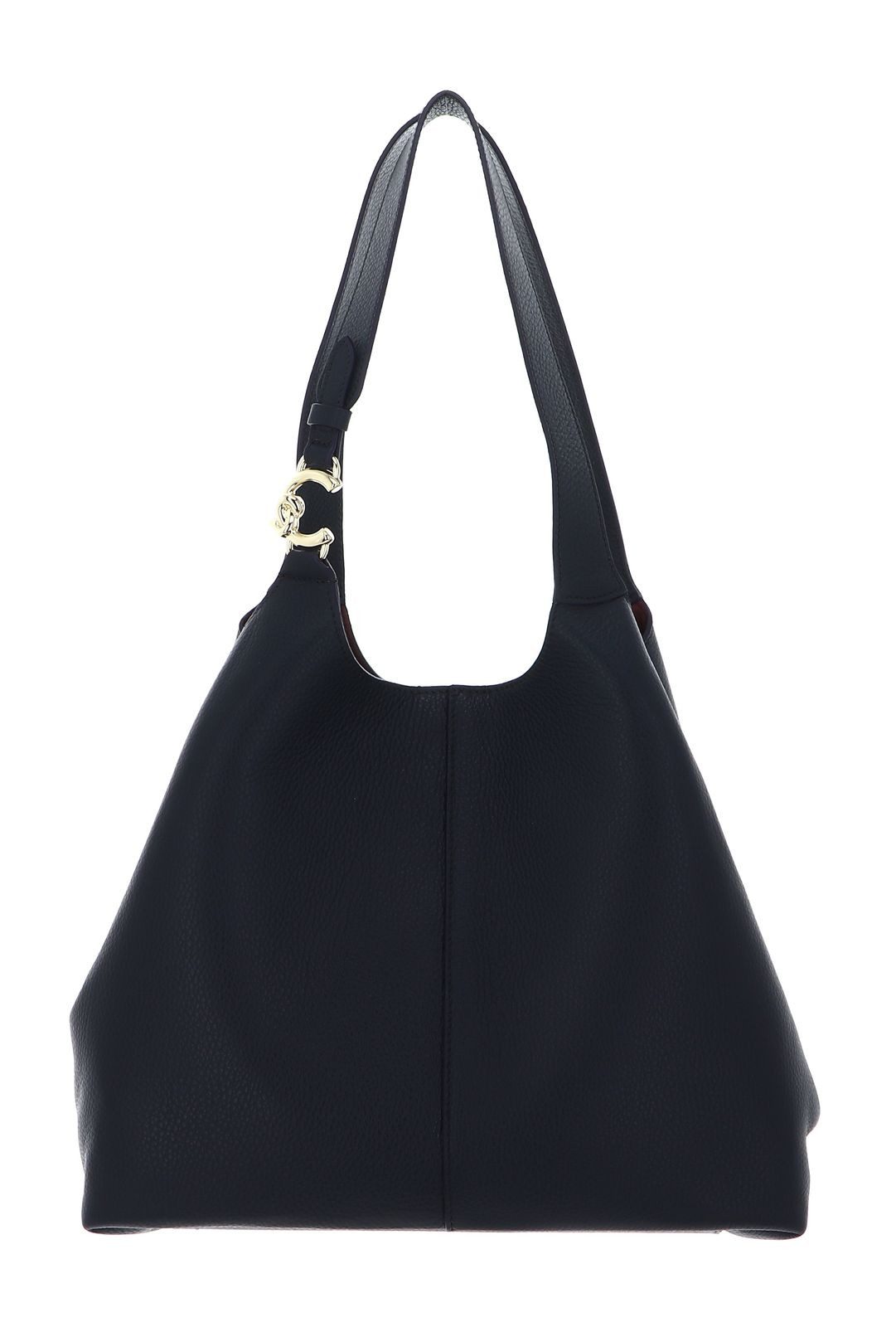 COCCINELLE Schultertasche Shopper (Set, 2-tlg), aus echtem Rindsleder
