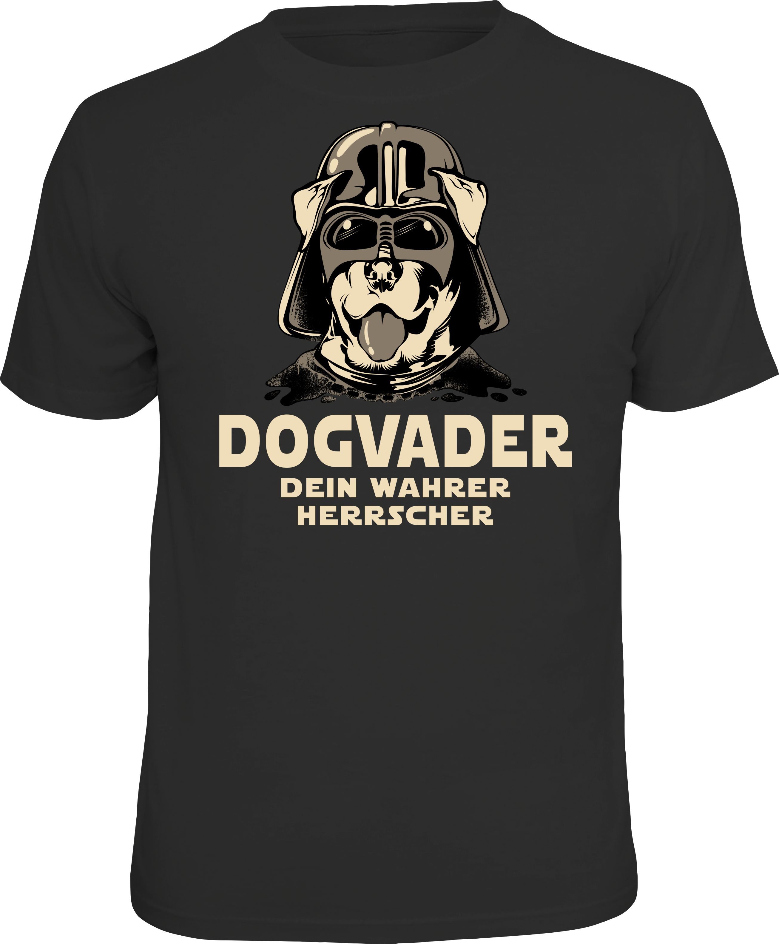 RAHMENLOS® T-Shirt Dogvader - dein wahrer Herrscher für Hundefreunde und Star Wars Fans