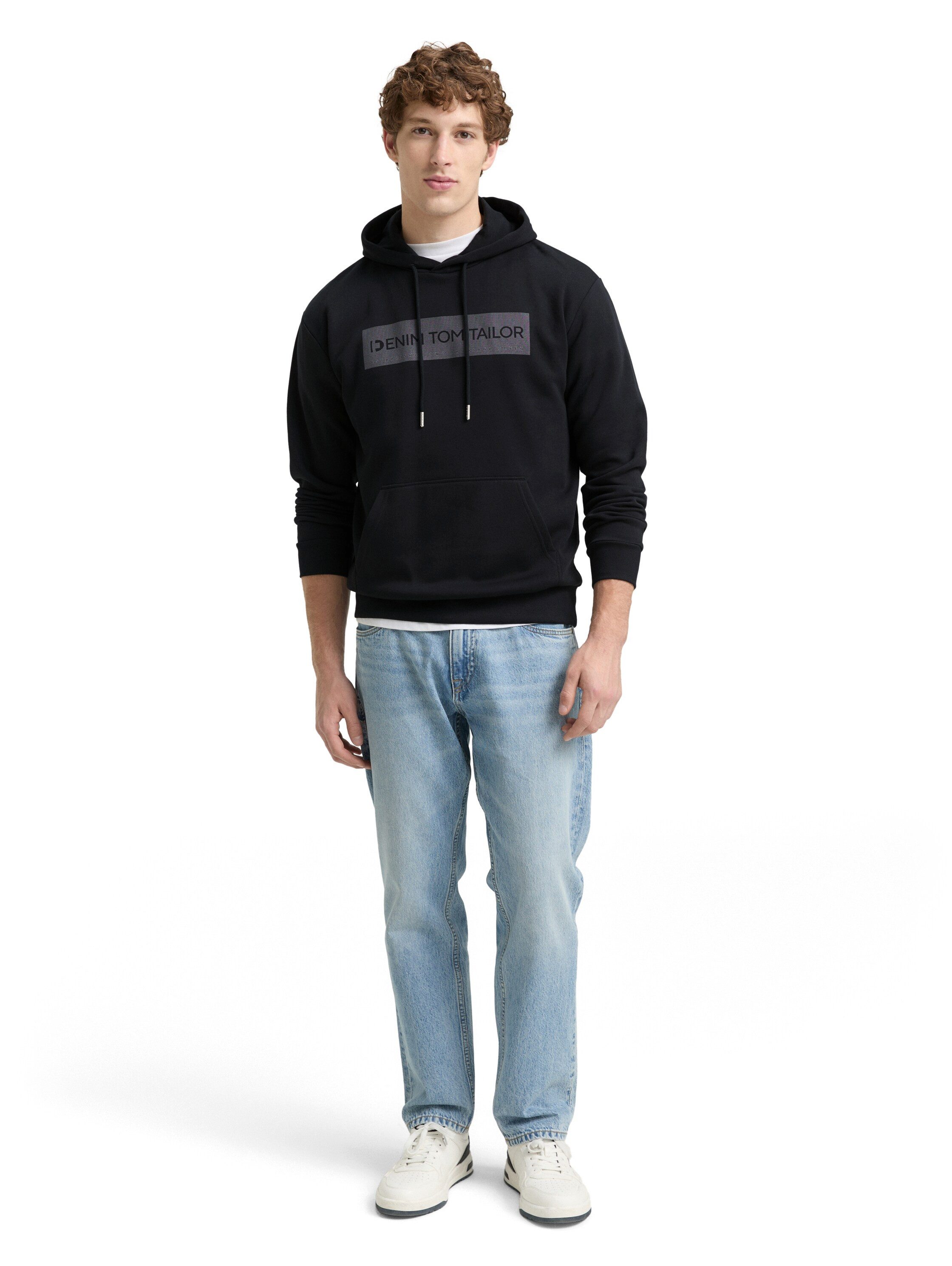TOM TAILOR Denim Hoodie mit Logo Print
