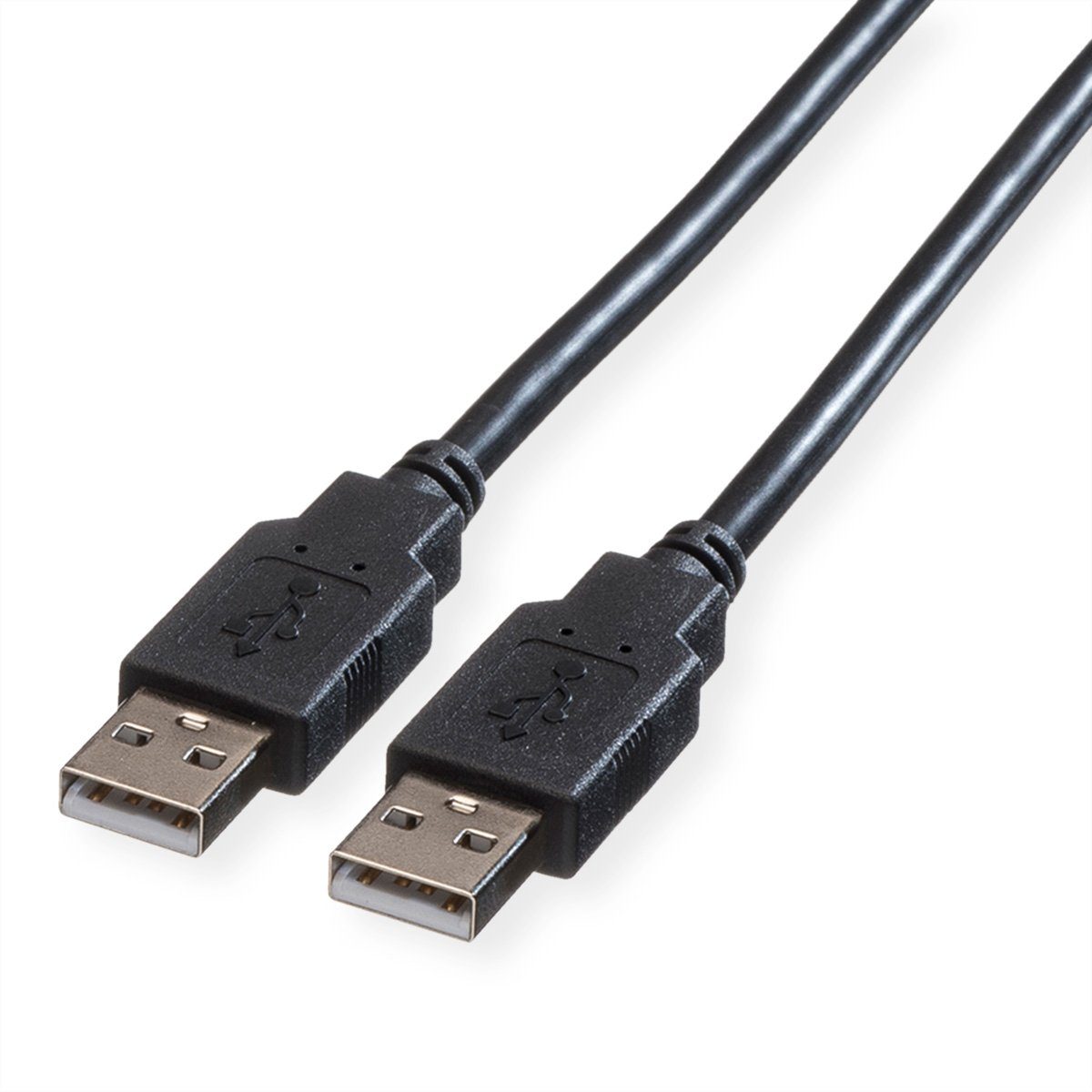 ROLINE USB 2.0 Kabel, Typ A-A USB-Kabel, USB 2.0 Typ A Männlich (Stecker), USB 2.0 Typ A Männlich (Stecker) (80.0 cm)