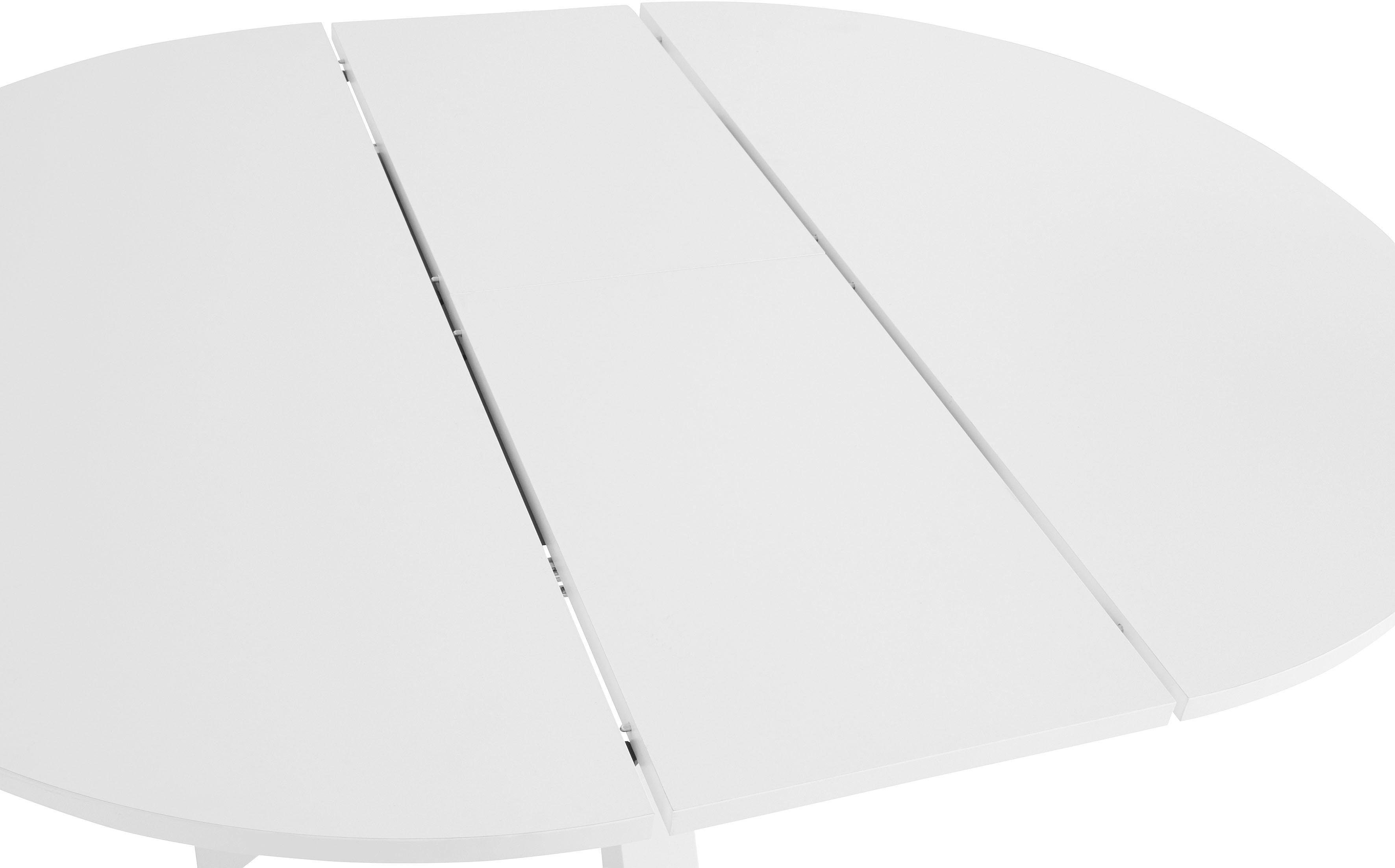 Tischplatte: matt Untergestell lack Esstisch, Weiß Sternform Mäusbacher