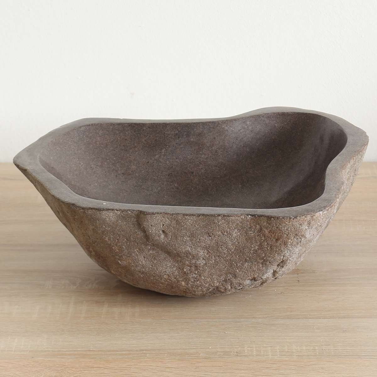 Oriental Galerie Waschbecken Premium Flussstein-Aufsatzwaschbecken 44,5 cm M4 (1-St). € 99,99