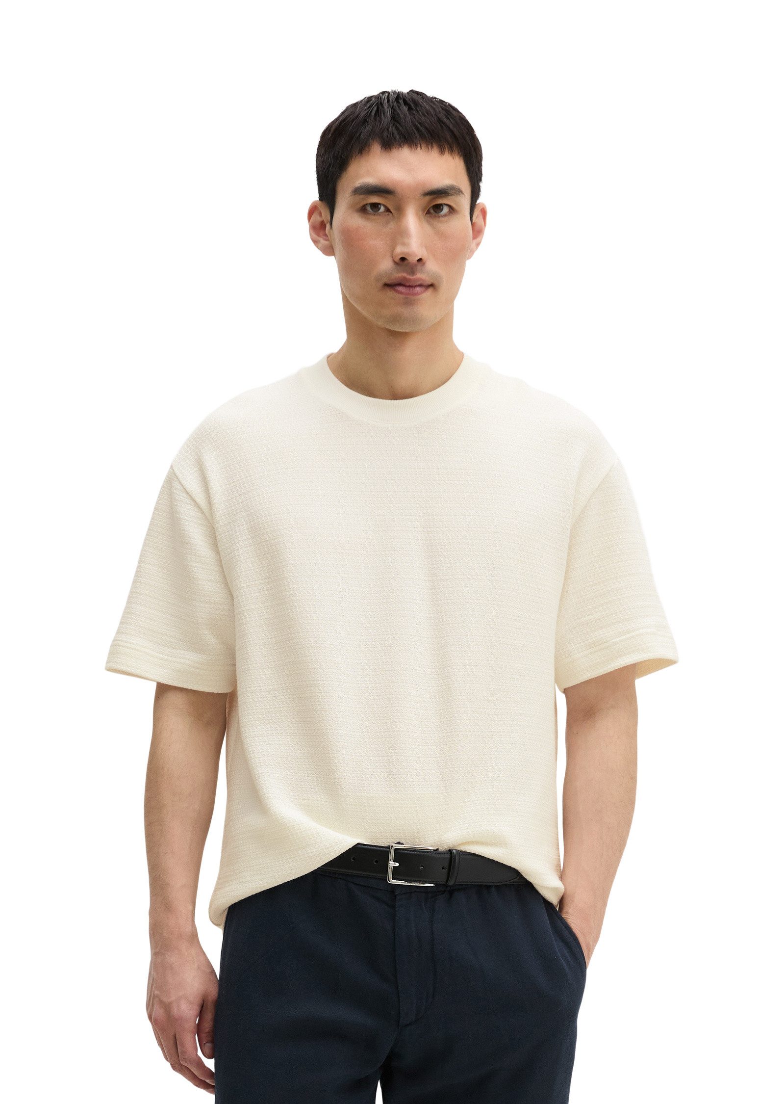 Marc O'Polo T-Shirt mit feiner Struktur