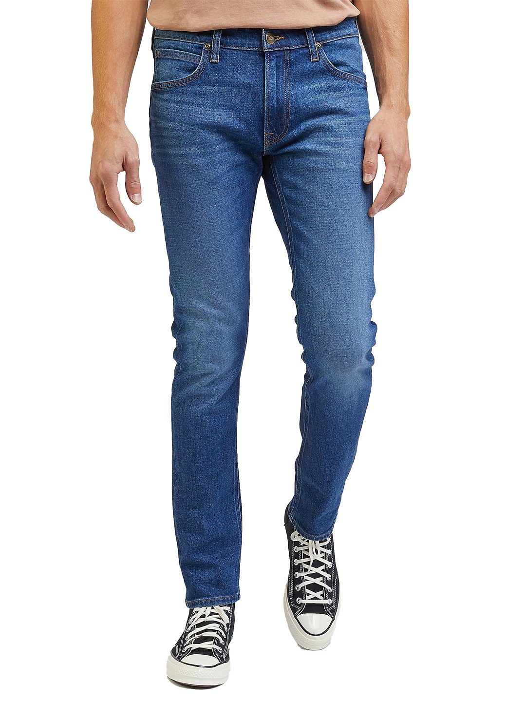 Tapered Luke Worn - In Hose Lee® Stretch Slim-fit-Jeans