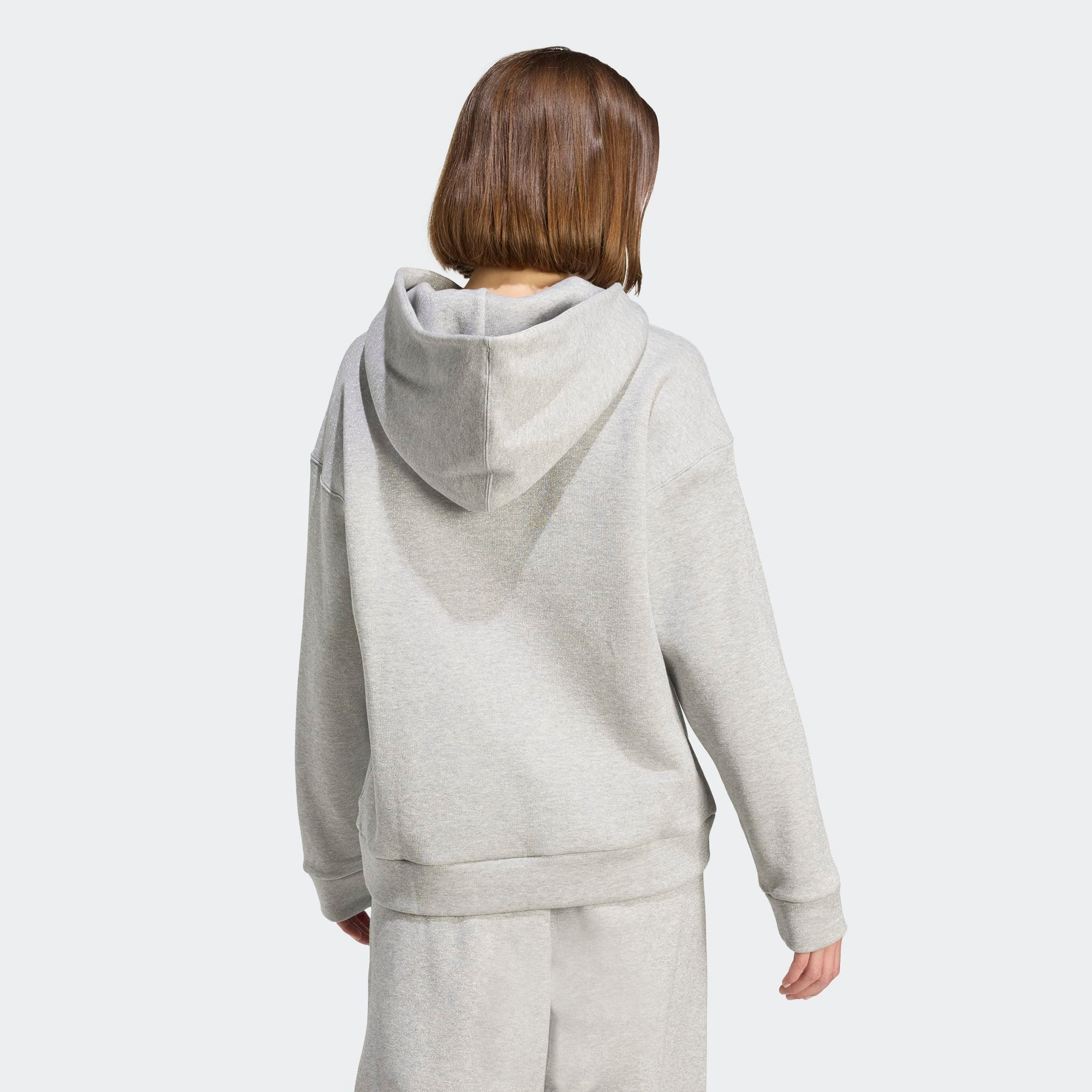 adidas Sportswear Kapuzensweatshirt ALL SZN HOLIDAY GLITTER FLEECE LOOSE HOODIE