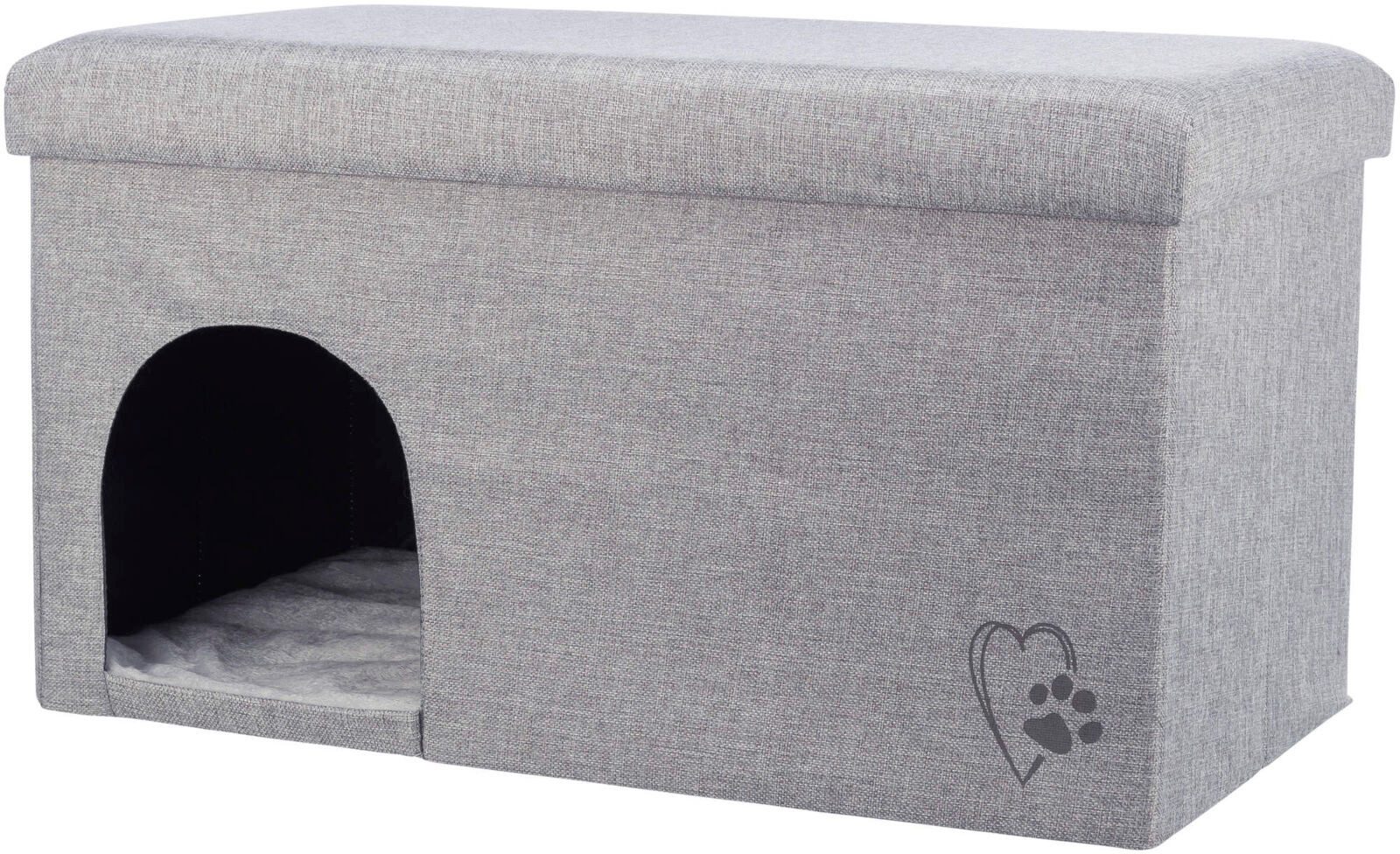 TRIXIE Tierhöhle Höhle Kimy - hellgrau - 72 × 40 × 40 cm