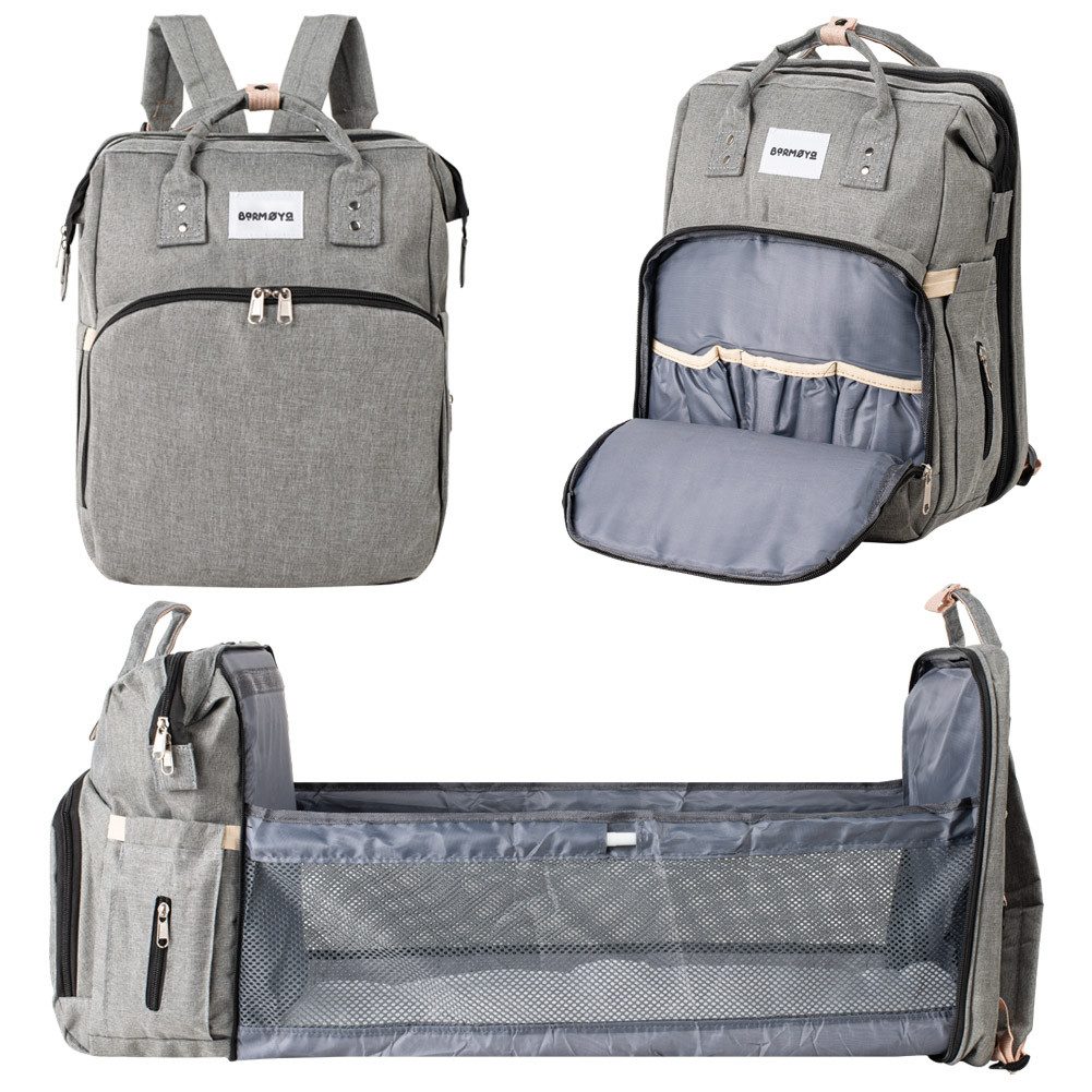 Barmøya Wickelrucksack 2 in 1, Isolierte Flaschenhalter, Laptopfach