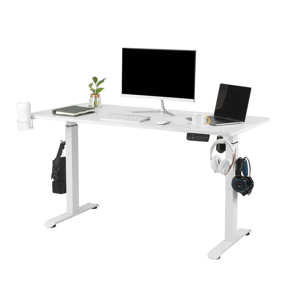 Makika Schreibtisch Höhenverstellbarer Schreibtisch elektrisch 140 x 70 cm