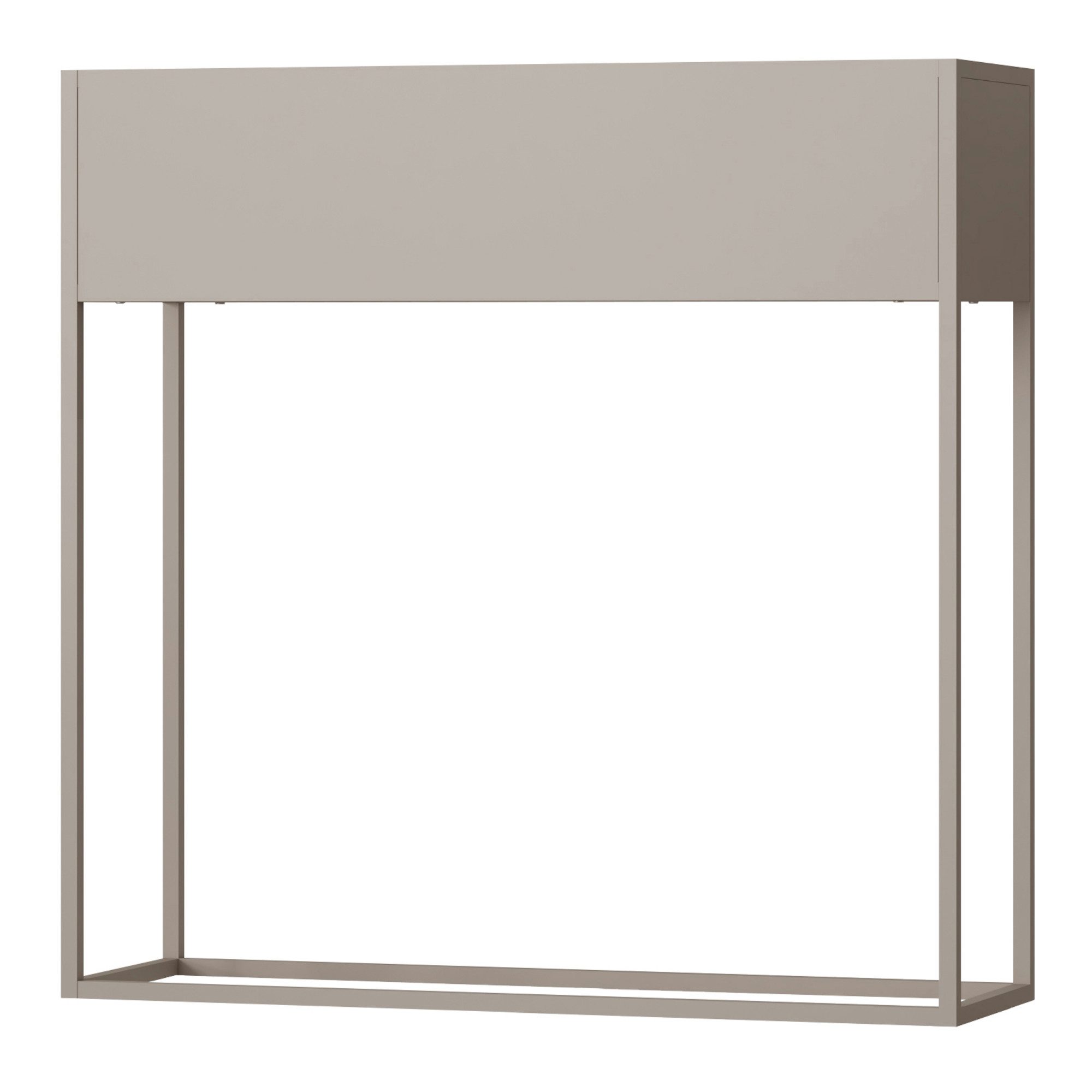 en.casa Blumenkasten, »Joensuu« Hochbeet 80 x 80 x 25 cm Stahl Grau günstig online kaufen