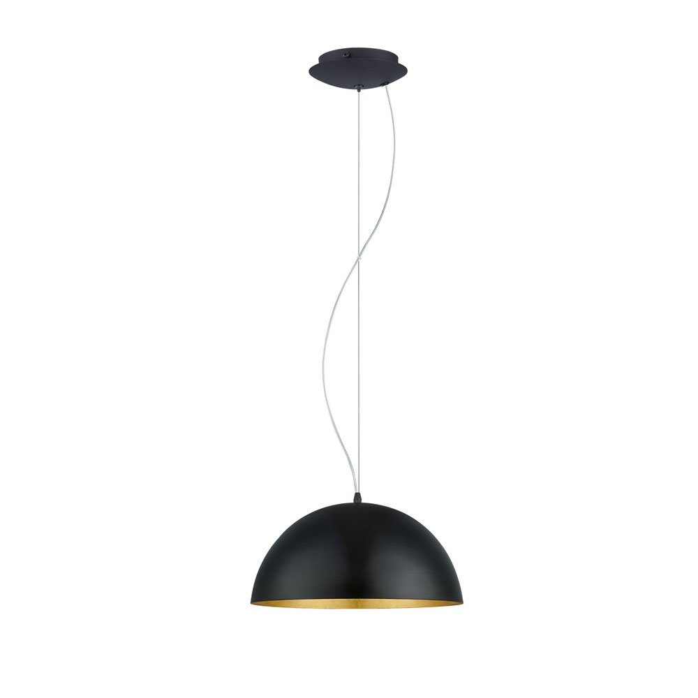 Licht-Trend Pendelleuchte Hängeleuchte Halo Ø 38cm Schwarz, Goldfarben