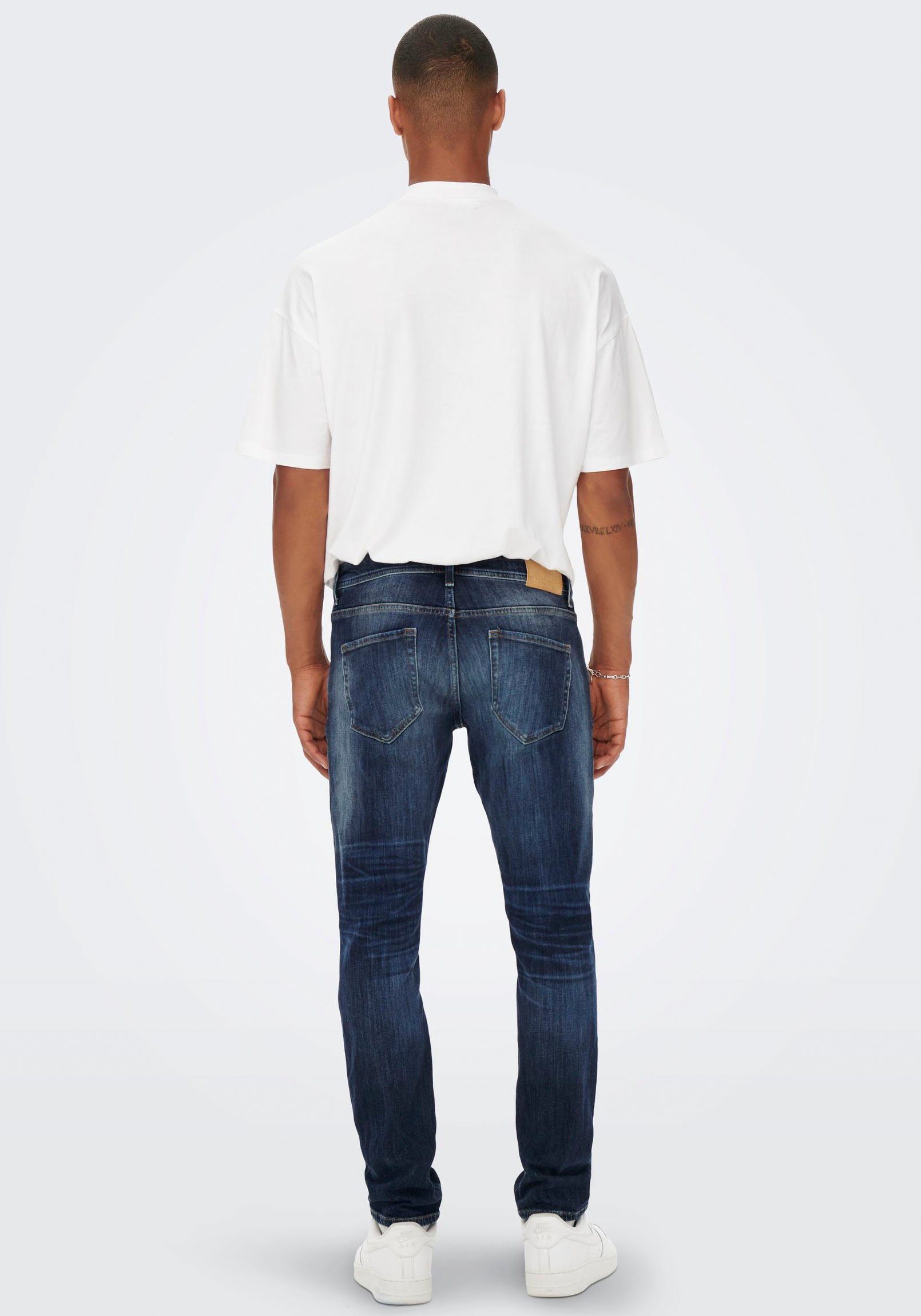 ONLY & SONS Straight-Jeans ONSWEFT REGULAR WB 0021 TAI DNM NOOS Baumwollmischung, straight fit