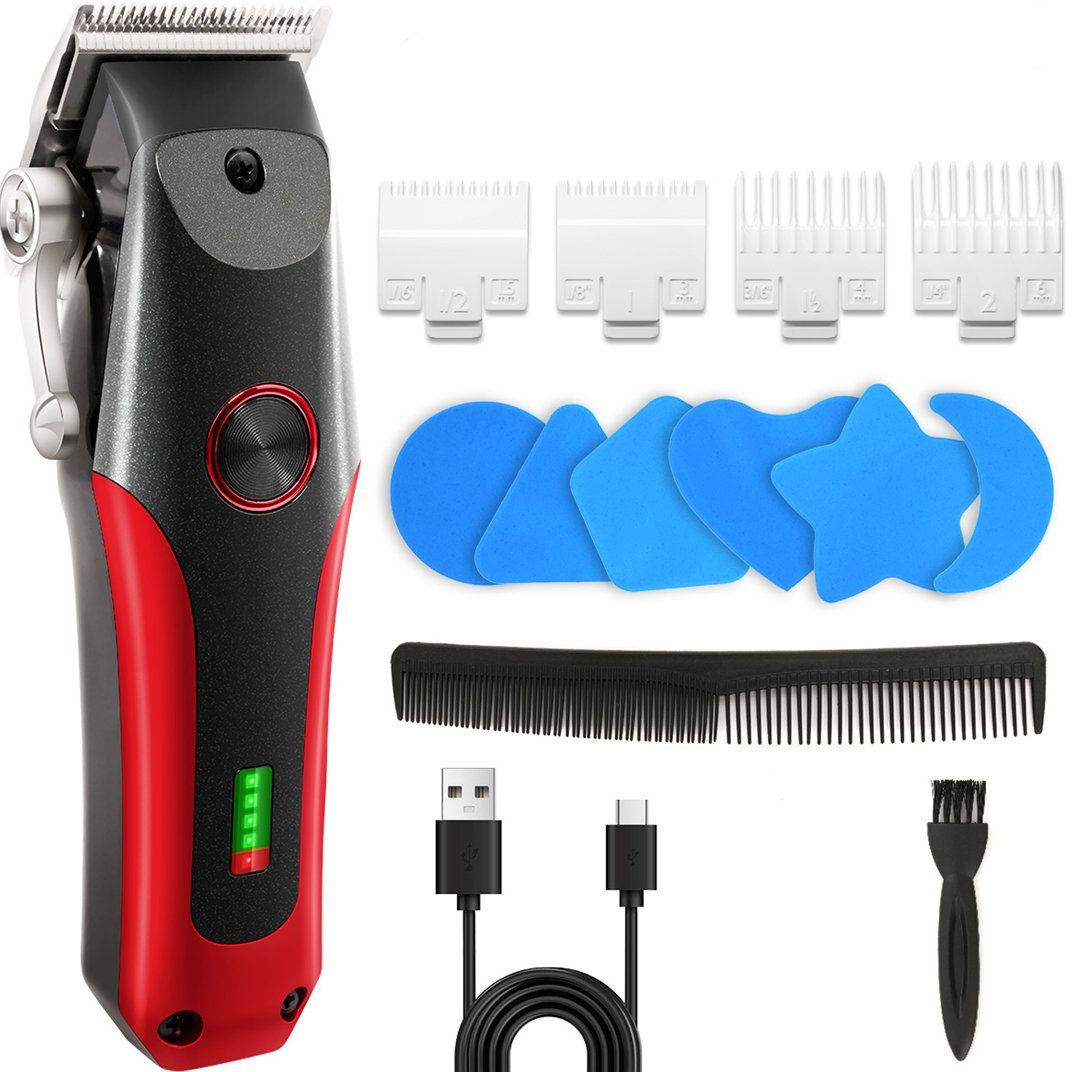 7Magic Haar- und Bartschneider Haarschneidemaschine Profi, Herren  Haarschneider, Haartrimmer 14pcs Set USB-C Schnurlos LCD Anzeige